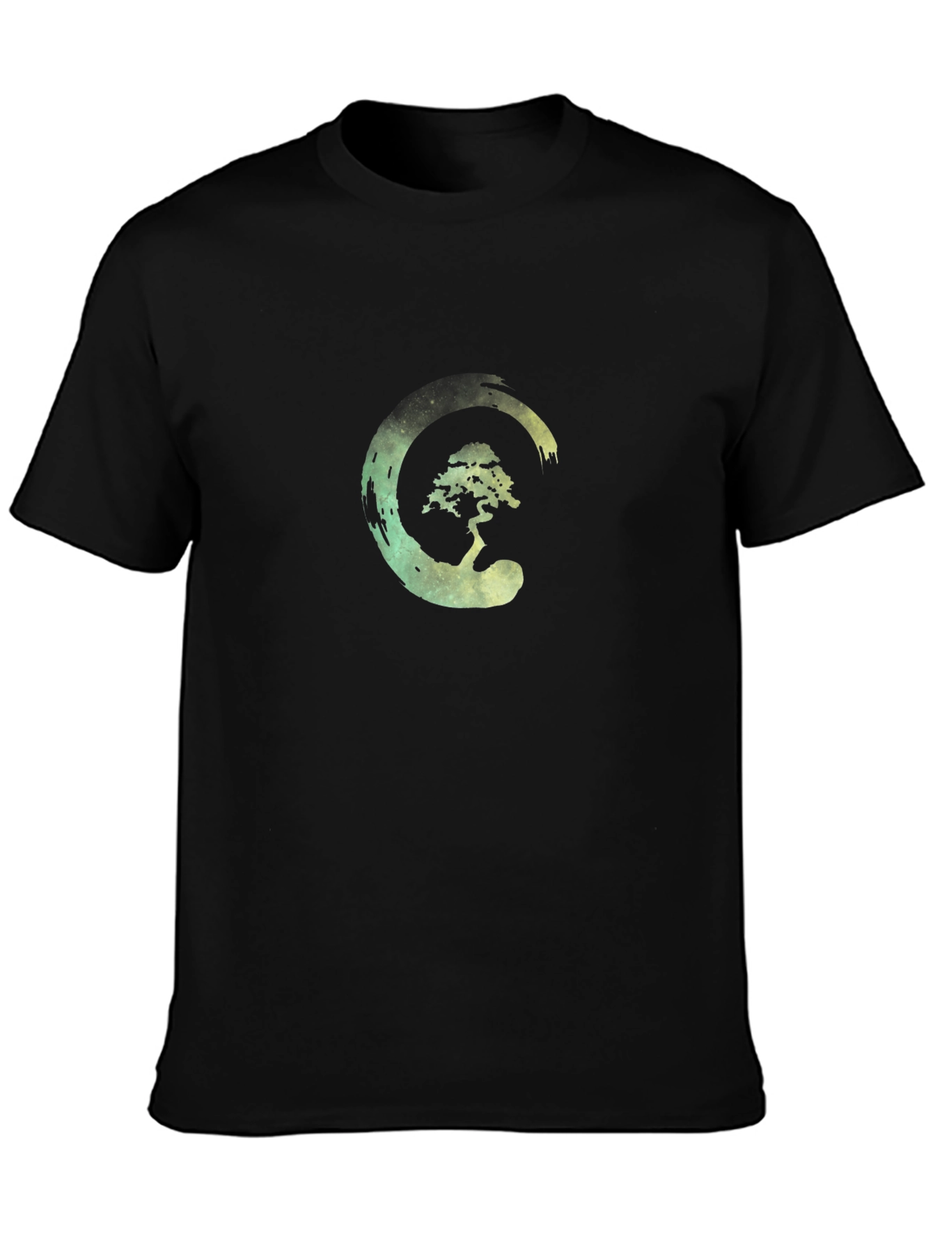 Zen Tree Graphic T-Shirt - Black