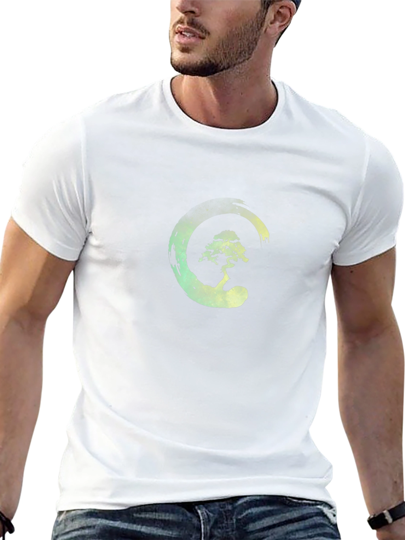 Zen Tree Graphic T-Shirt - Black