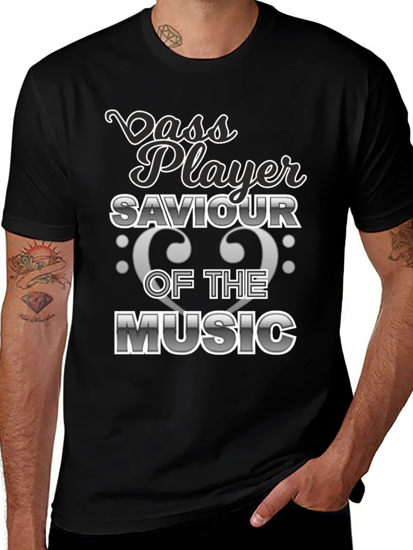 Bass Player Savior Music T-Shirt