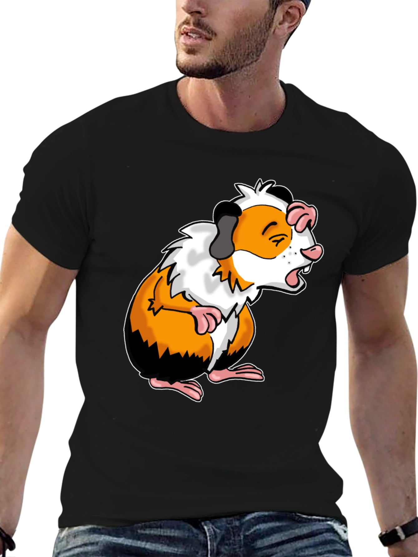 Guinea Pig Graphic Tee - Funny Animal Shirt