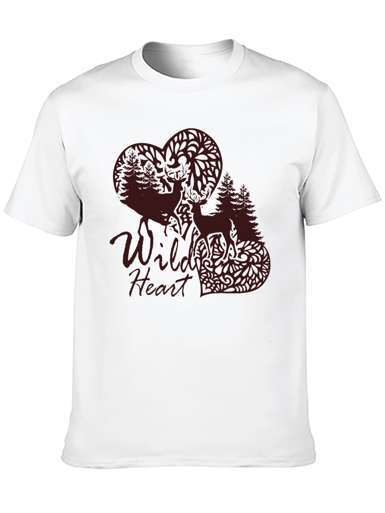 Wild Heart Graphic Tee - Nature Inspired Design