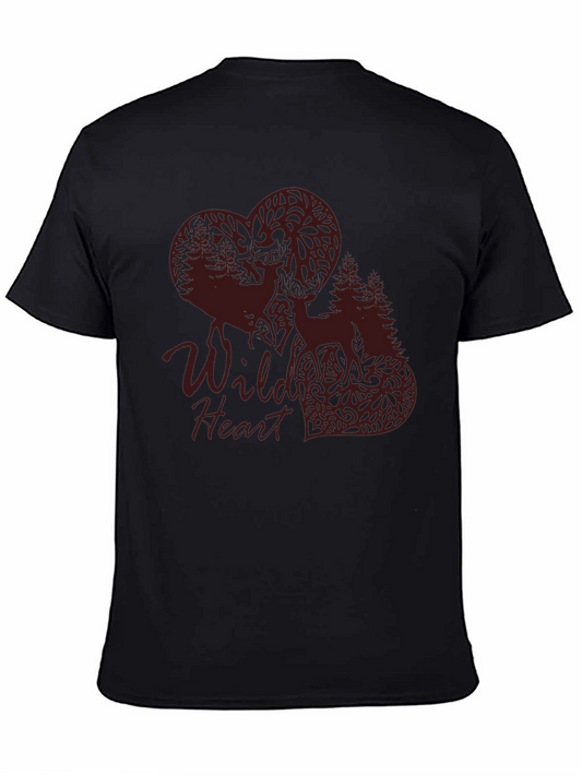 Wild Heart Graphic Tee - Nature Inspired Design