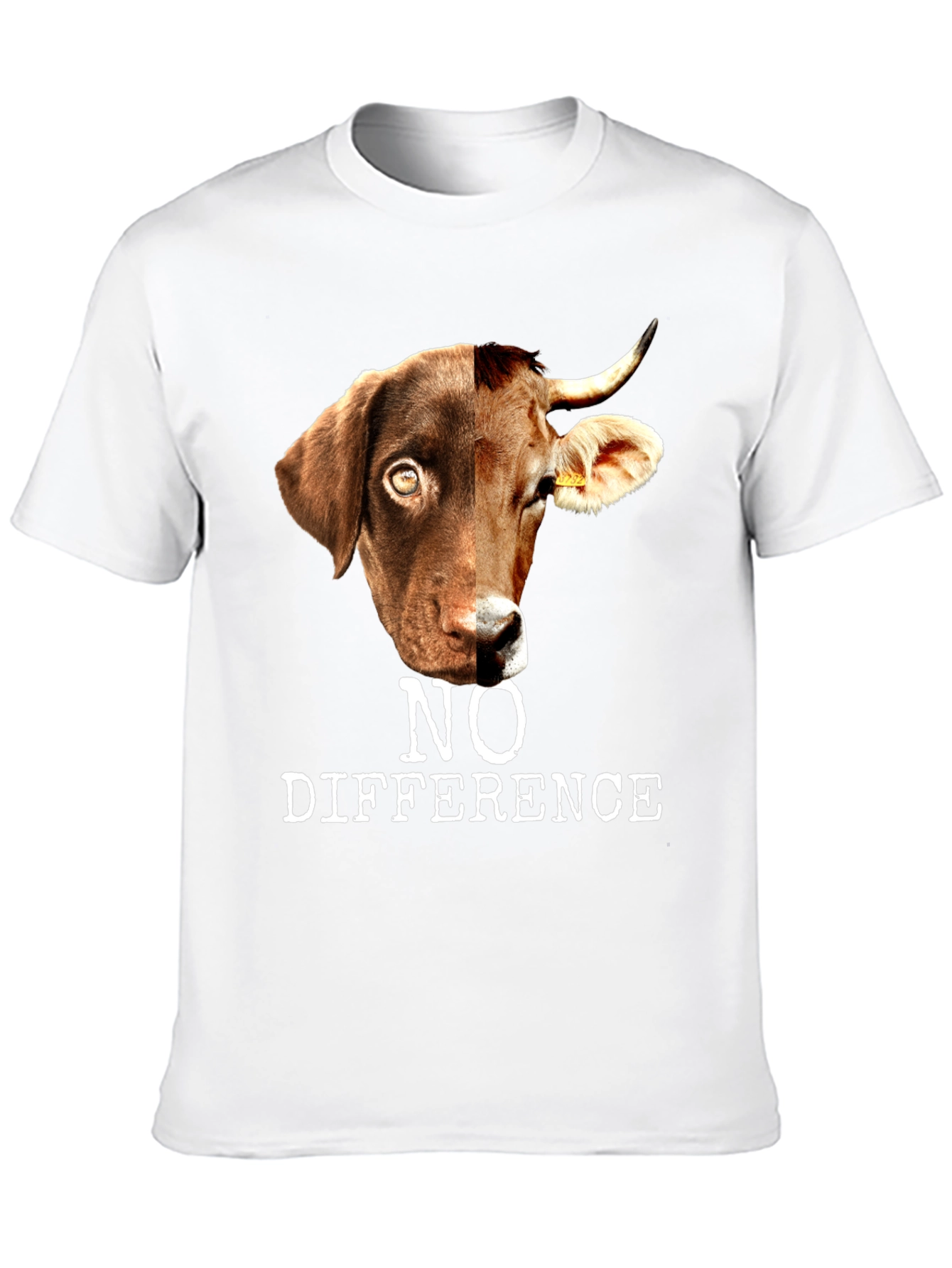 No Difference Dog Cow Hybrid Graphic Tee