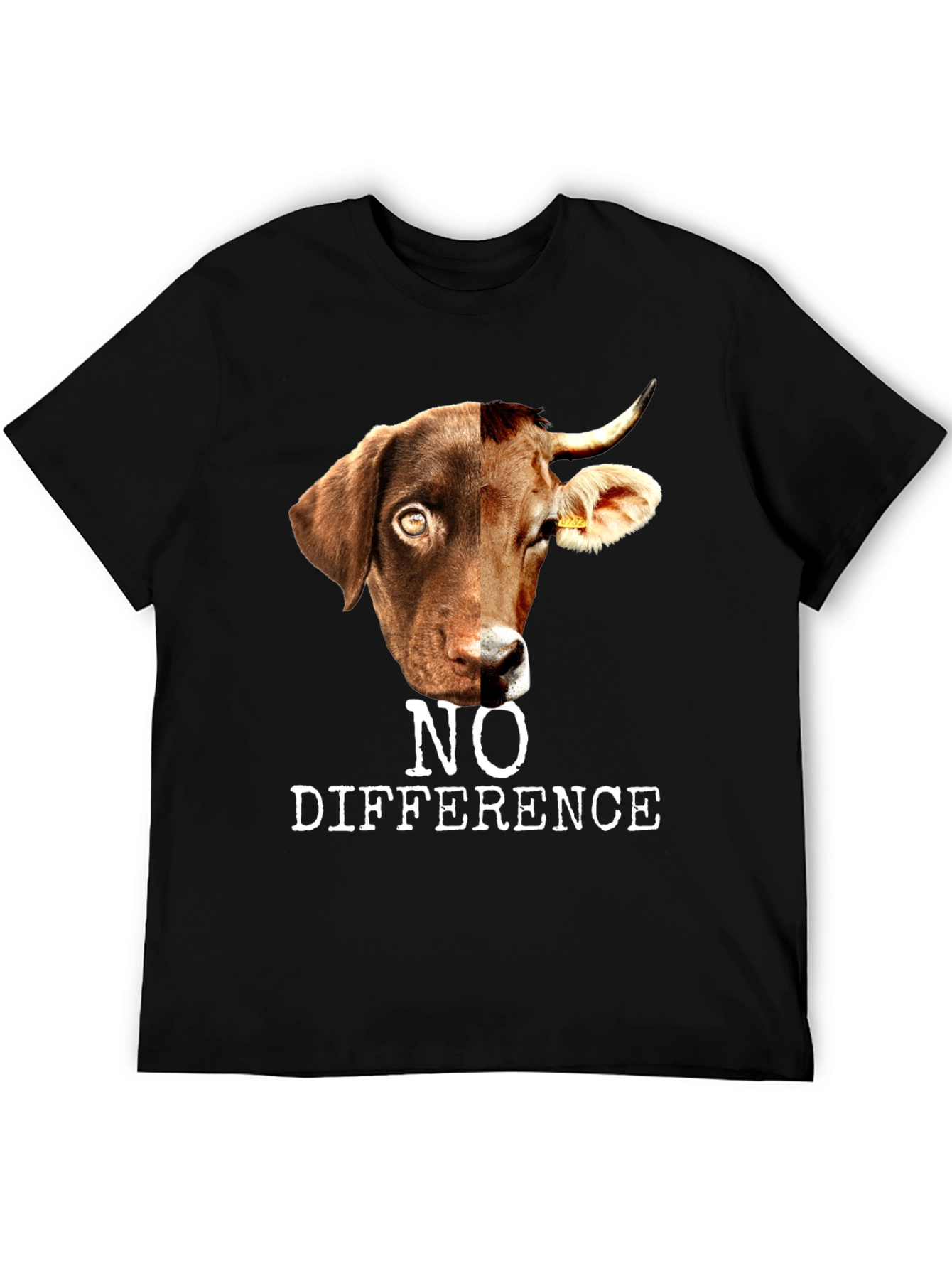 No Difference Dog Cow Hybrid Graphic Tee