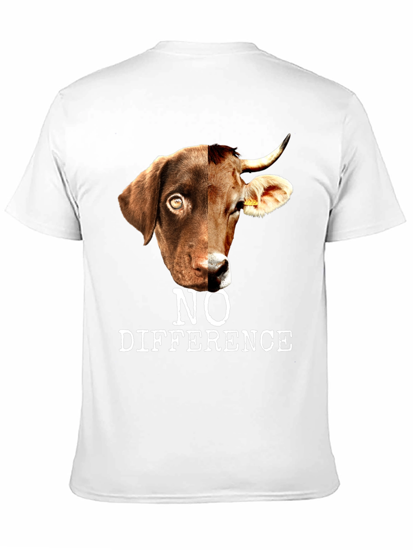 No Difference Dog Cow Hybrid Graphic Tee