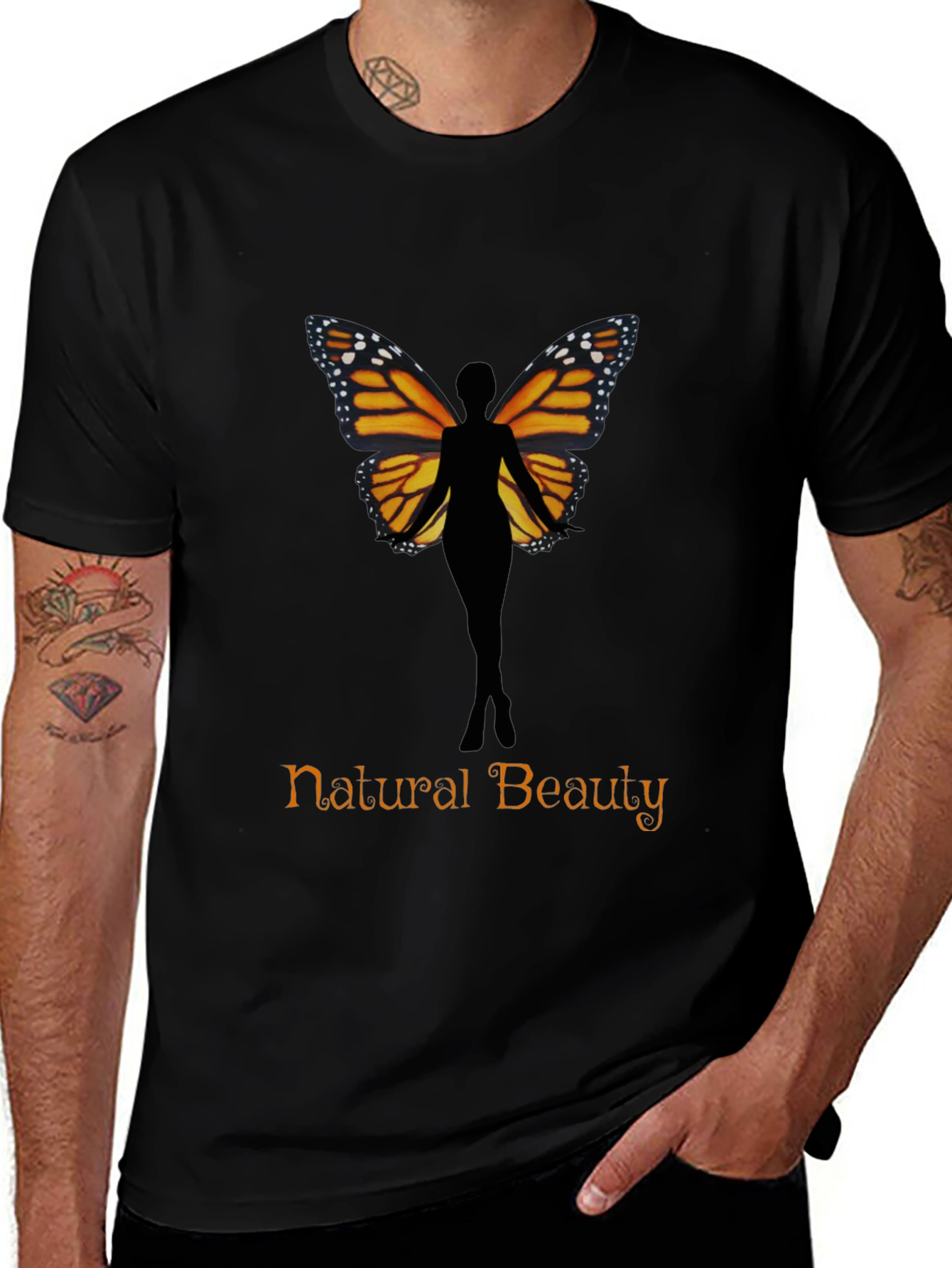 Natural Beauty Butterfly Womens T-Shirt
