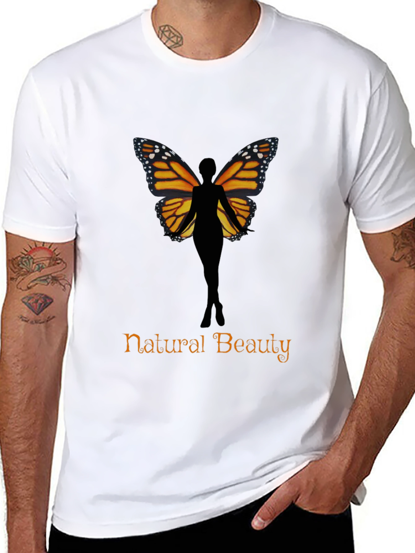 Natural Beauty Butterfly Womens T-Shirt