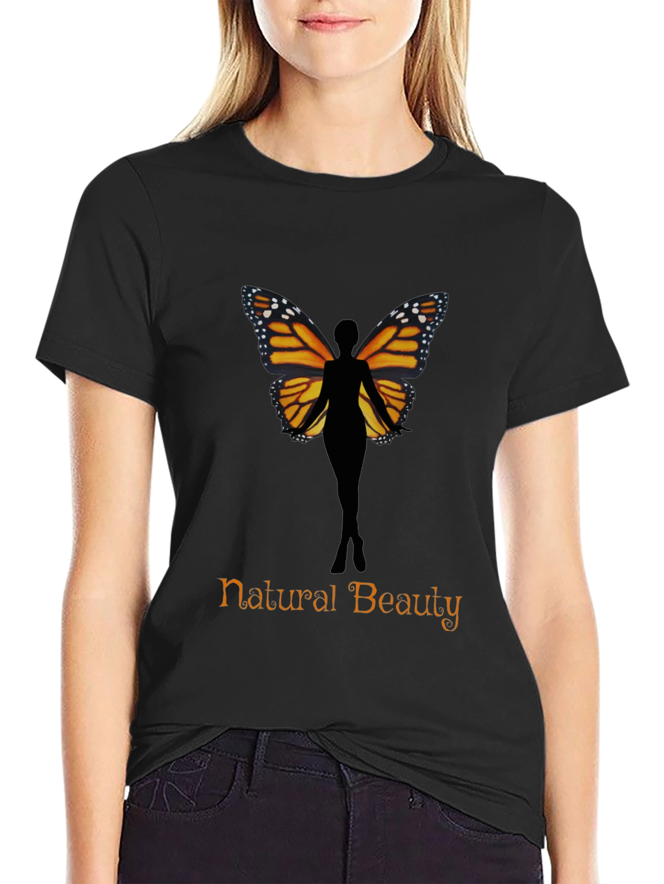 Natural Beauty Butterfly Womens T-Shirt