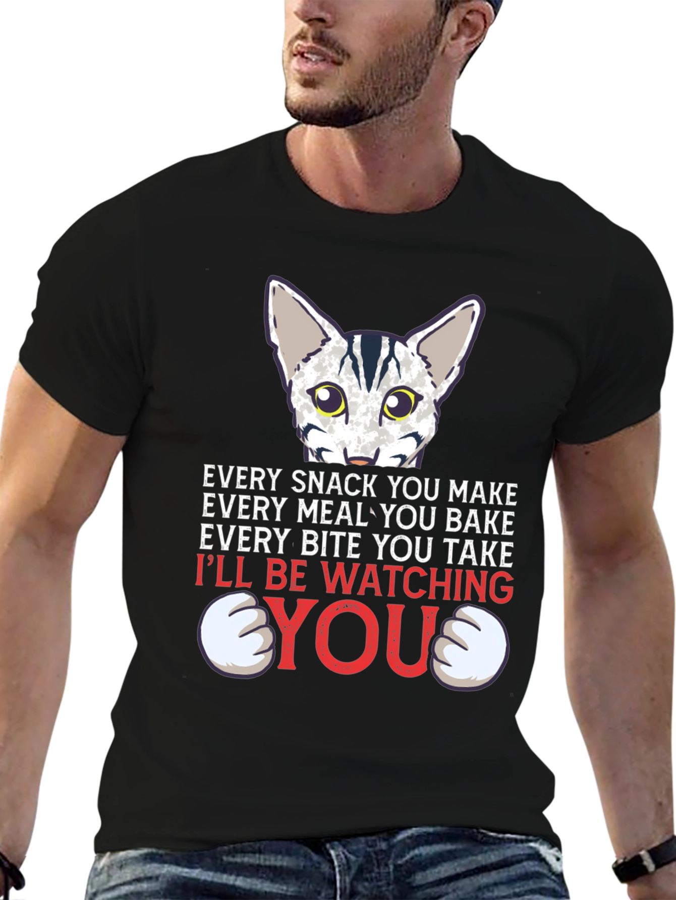 Every Snack You Make Cat Graphic Tee