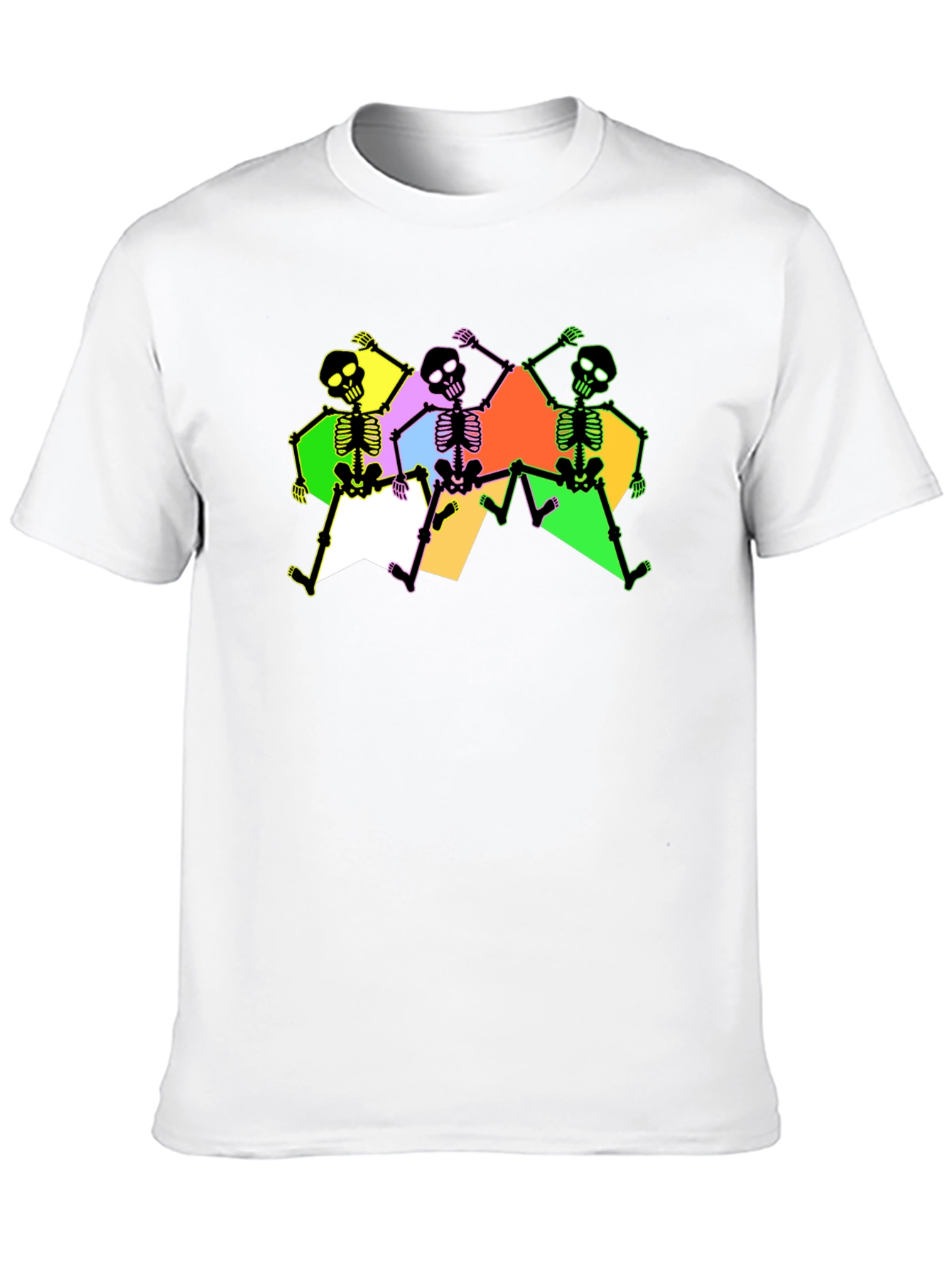 Skeleton Dance Graphic Tee - Trendy & Fun
