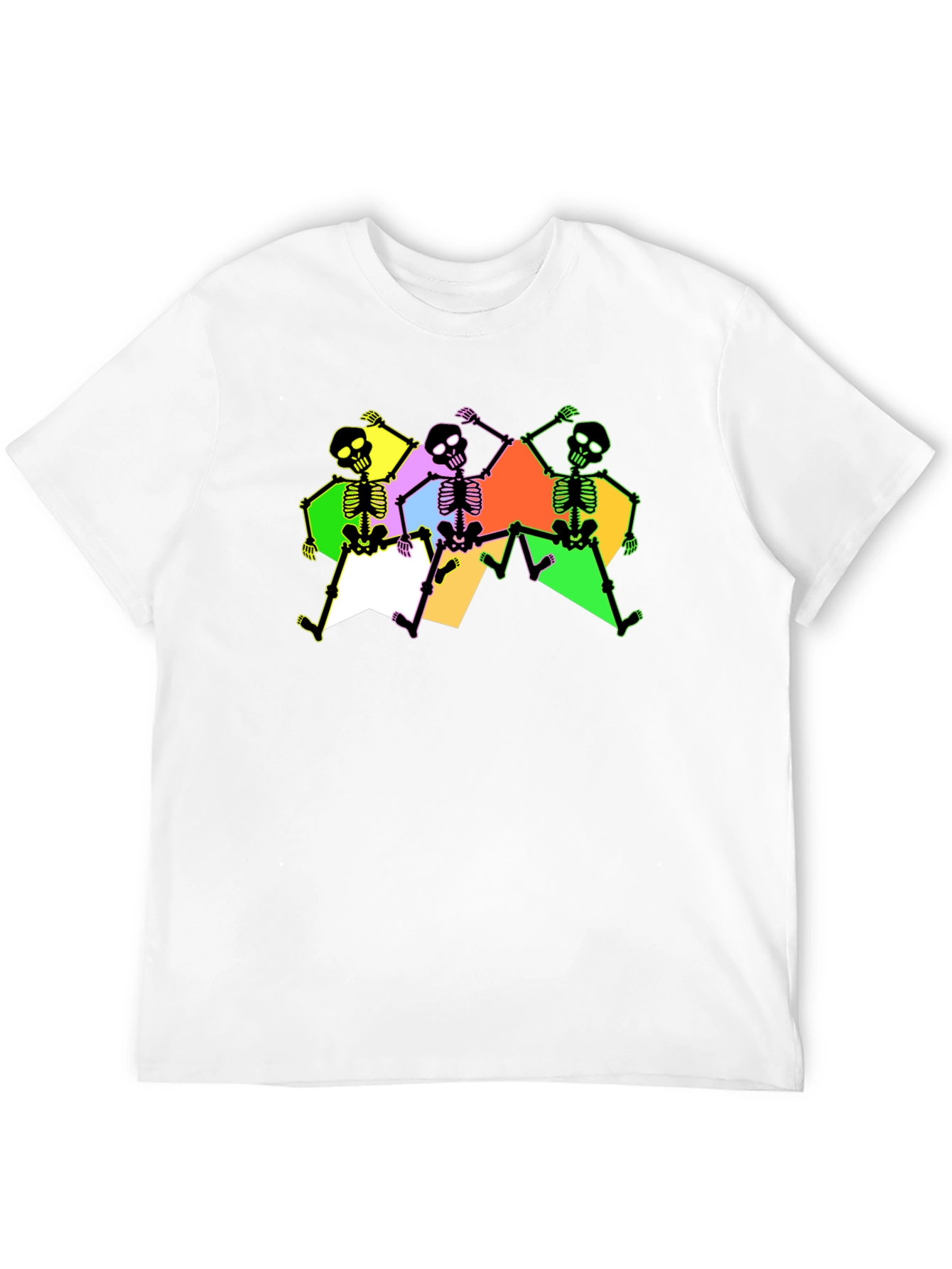 Skeleton Dance Graphic Tee - Trendy & Fun