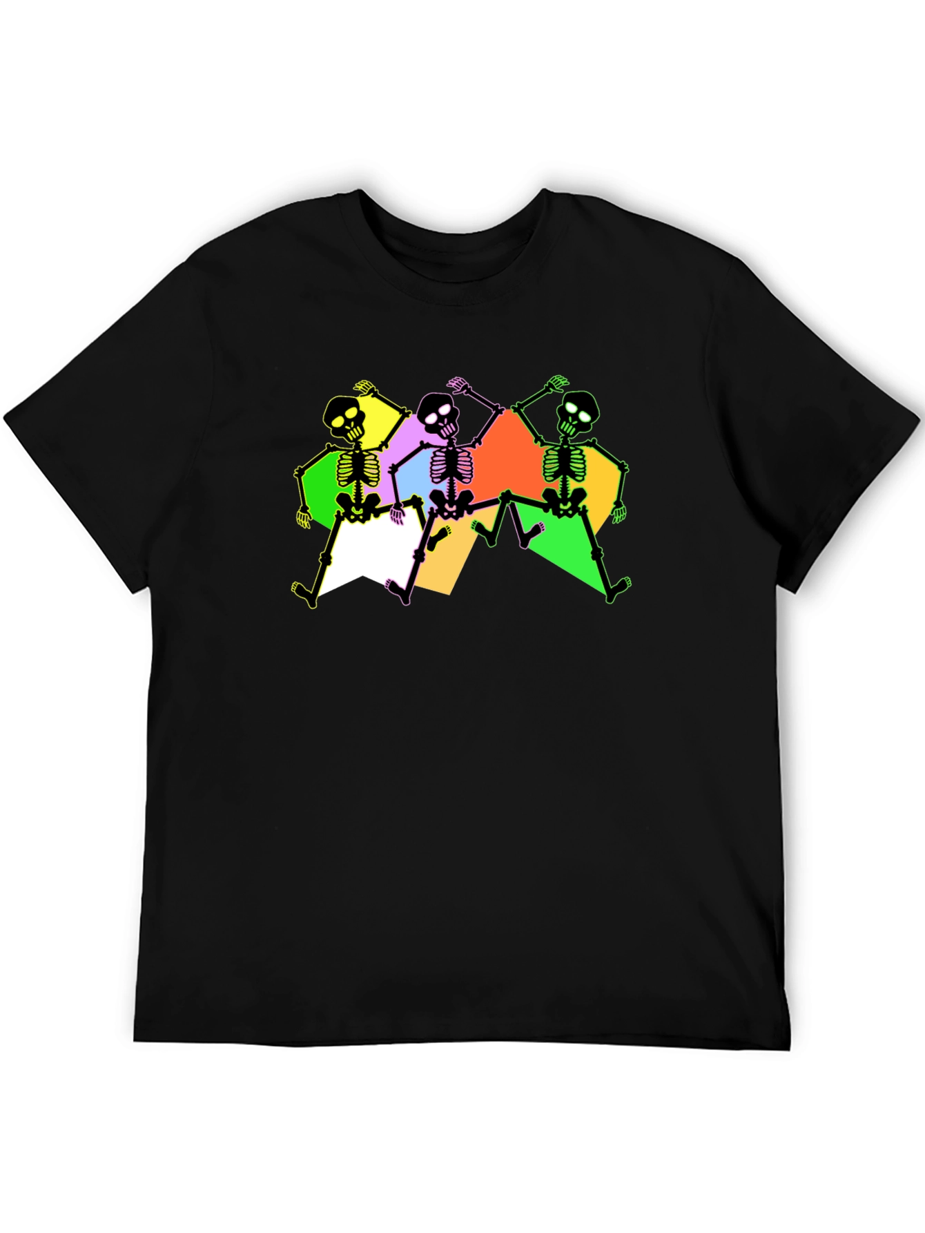 Skeleton Dance Graphic Tee - Trendy & Fun
