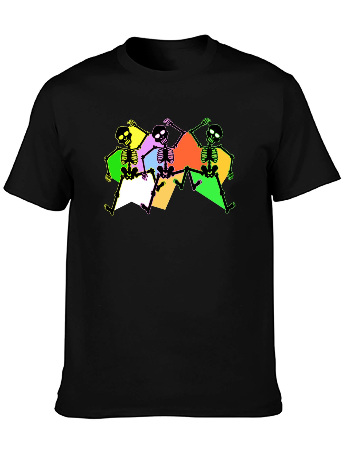Skeleton Dance Graphic Tee - Trendy & Fun