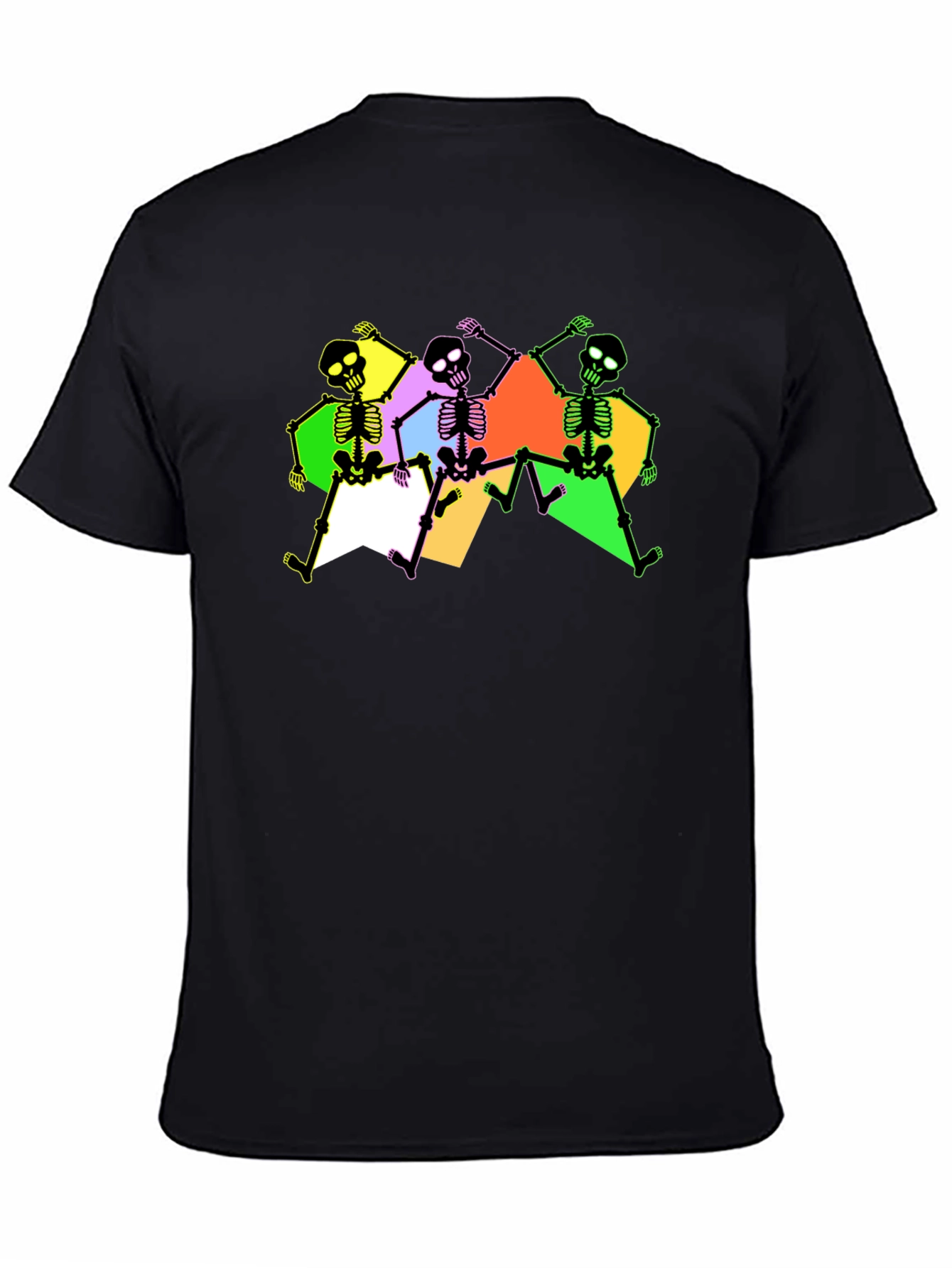 Skeleton Dance Graphic Tee - Trendy & Fun