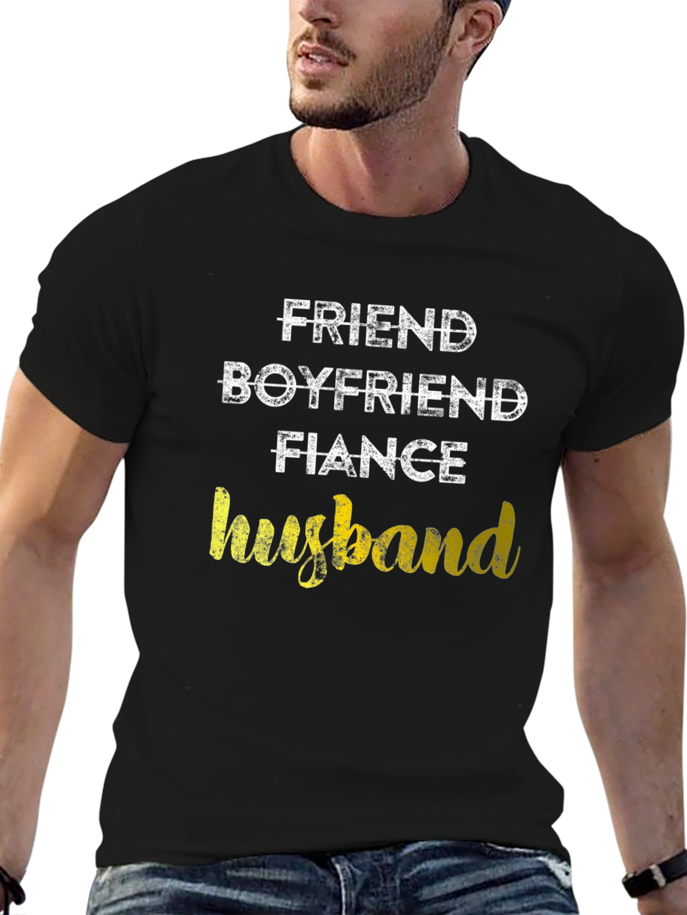 Friend Boyfriend Fiance Husband Graphic Tee
