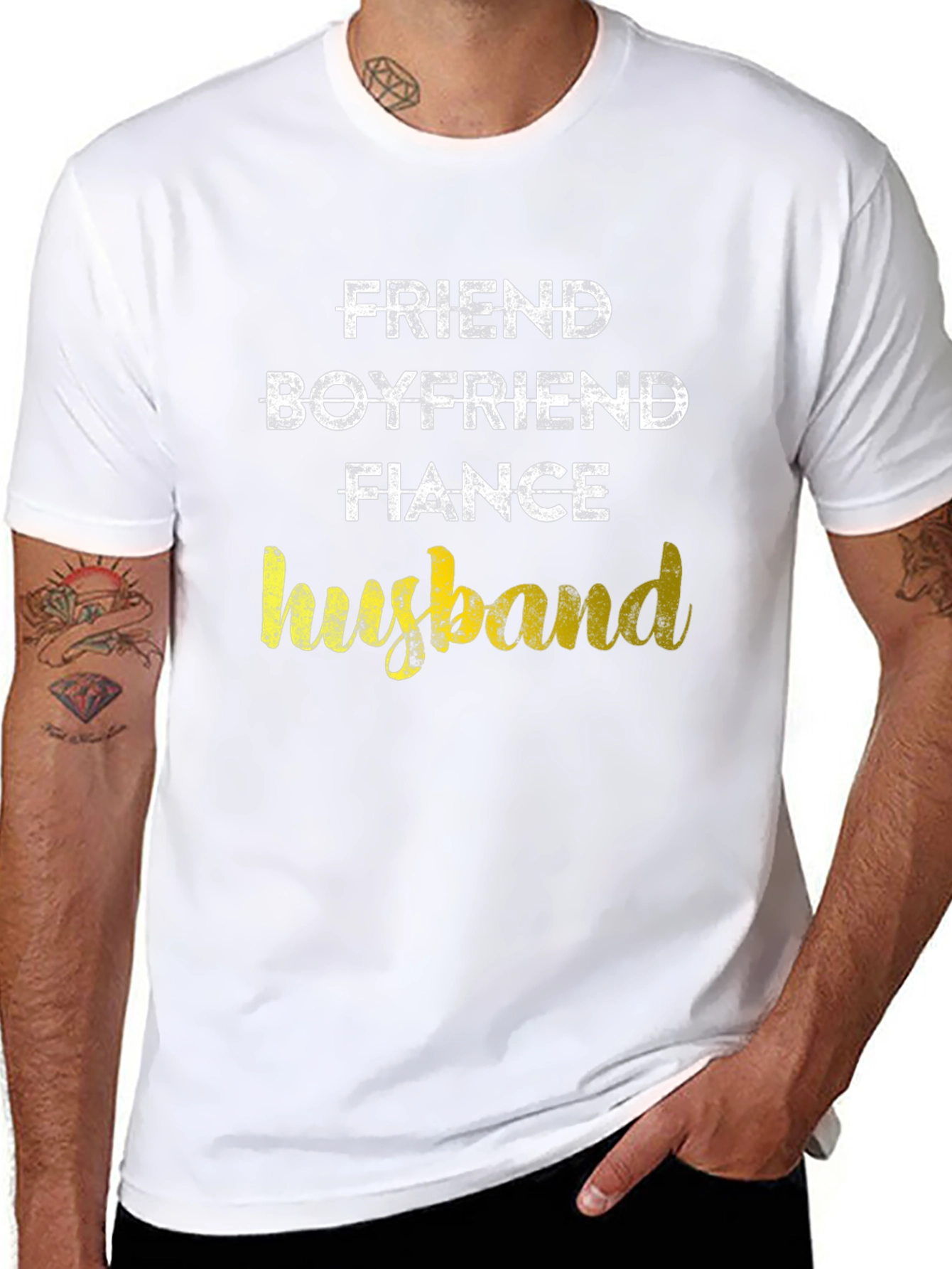Friend Boyfriend Fiance Husband Graphic Tee