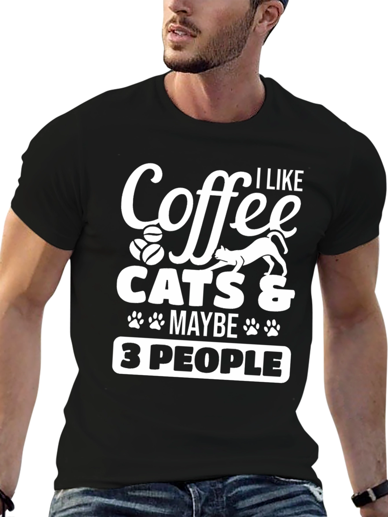 Coffee Cats & Maybe 3 People T-Shirt