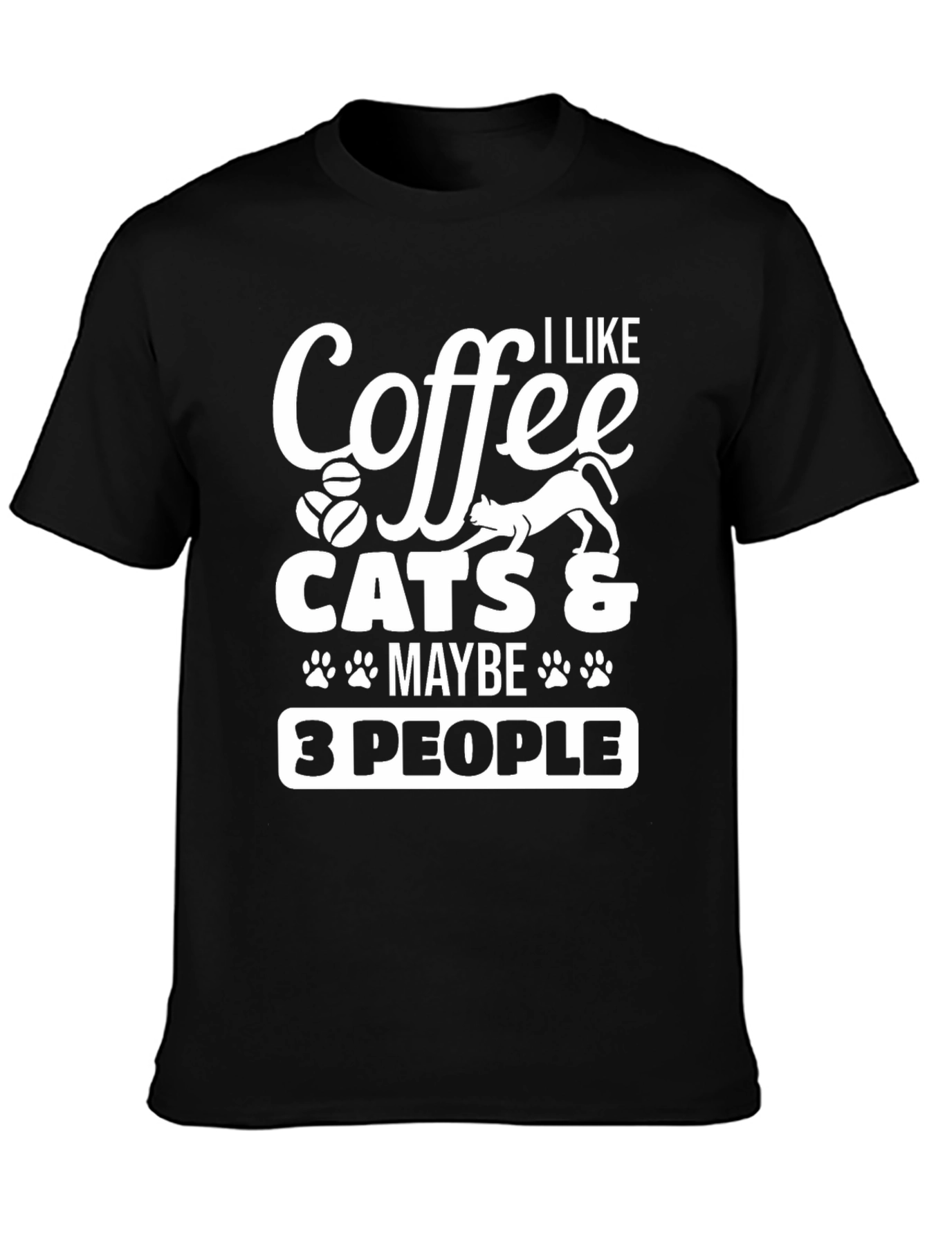Coffee Cats & Maybe 3 People T-Shirt