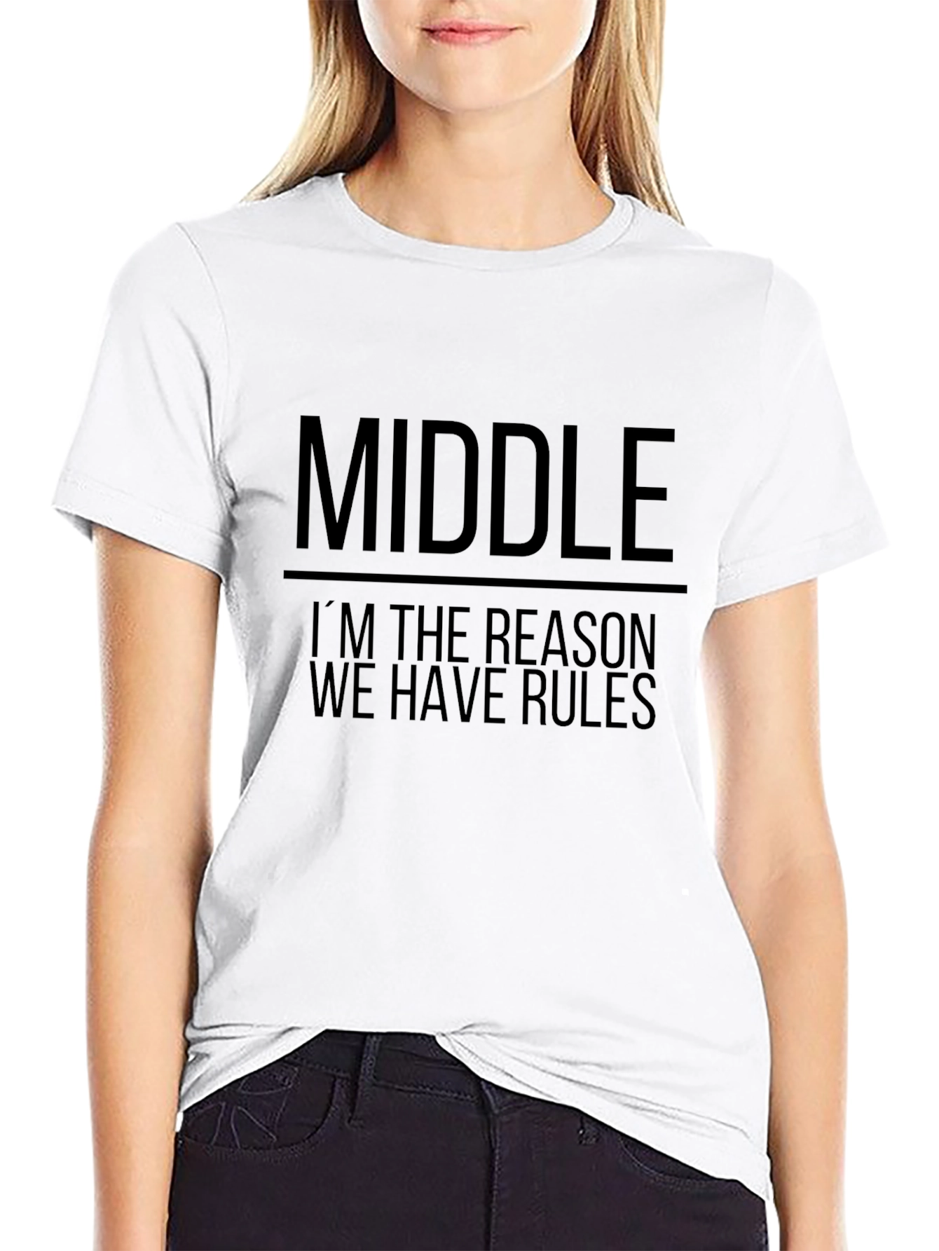 Middle Child Funny Graphic T-Shirt