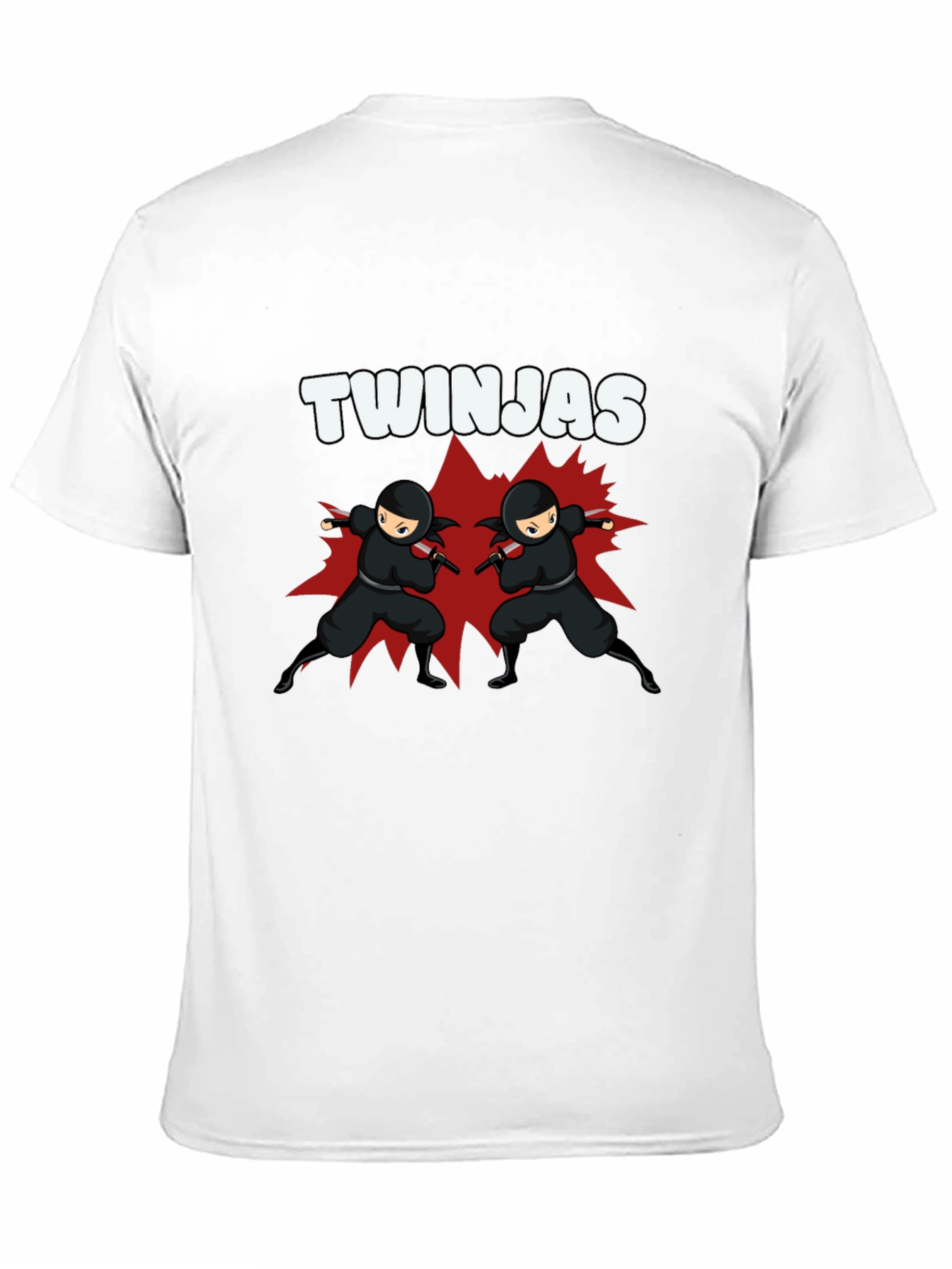 Twinjas Black Graphic Tee - Ninja Twins T-Shirt