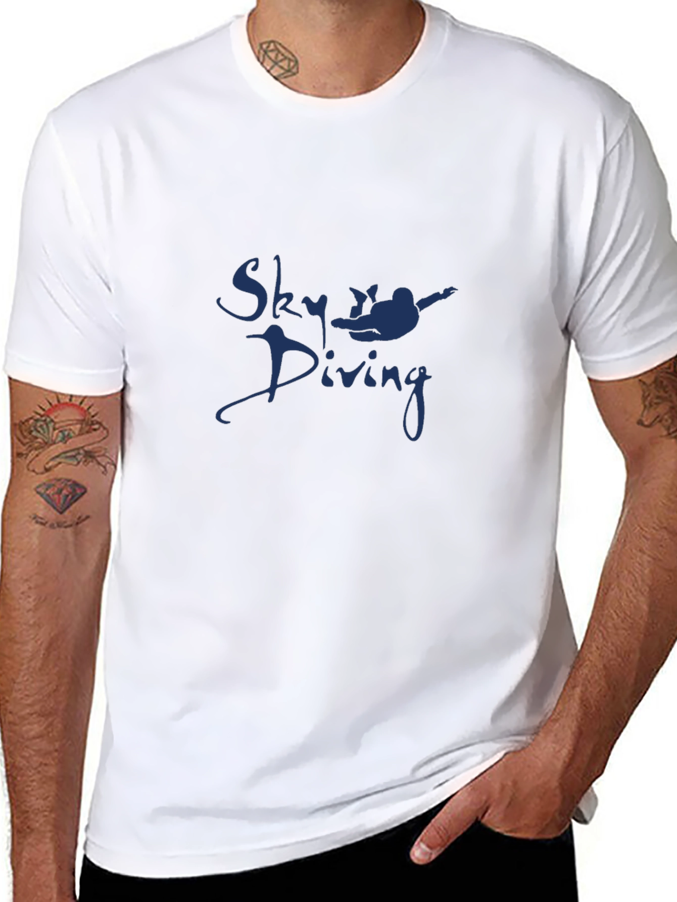Sky Diving Graphic T-Shirt
