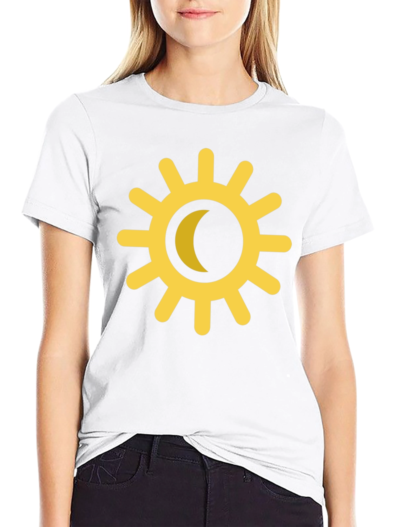 Sun & Moon Graphic Tee - Celestial Style