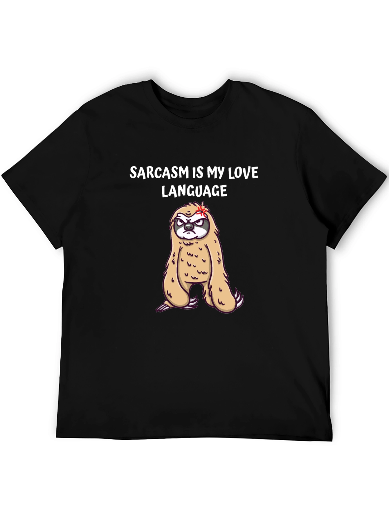 Sarcasm Sloth Graphic Tee - Funny Novelty T-Shirt