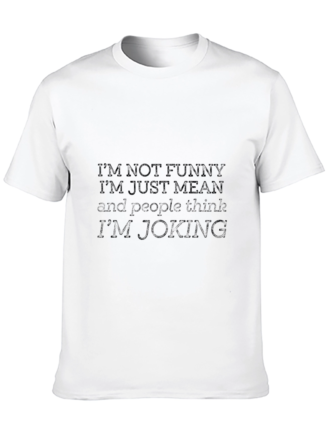 Funny Graphic Print Mens Black T-Shirt