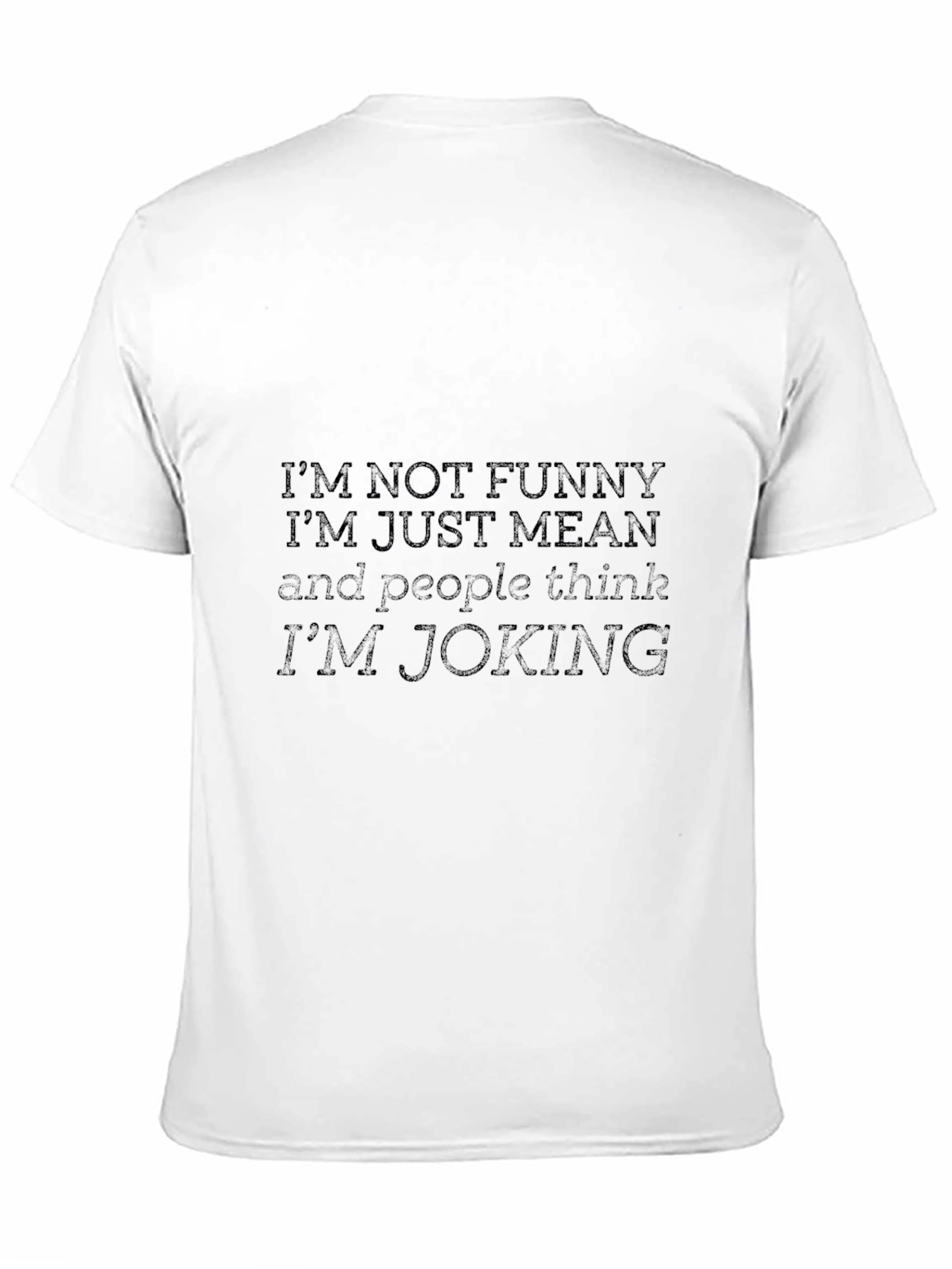 Funny Graphic Print Mens Black T-Shirt