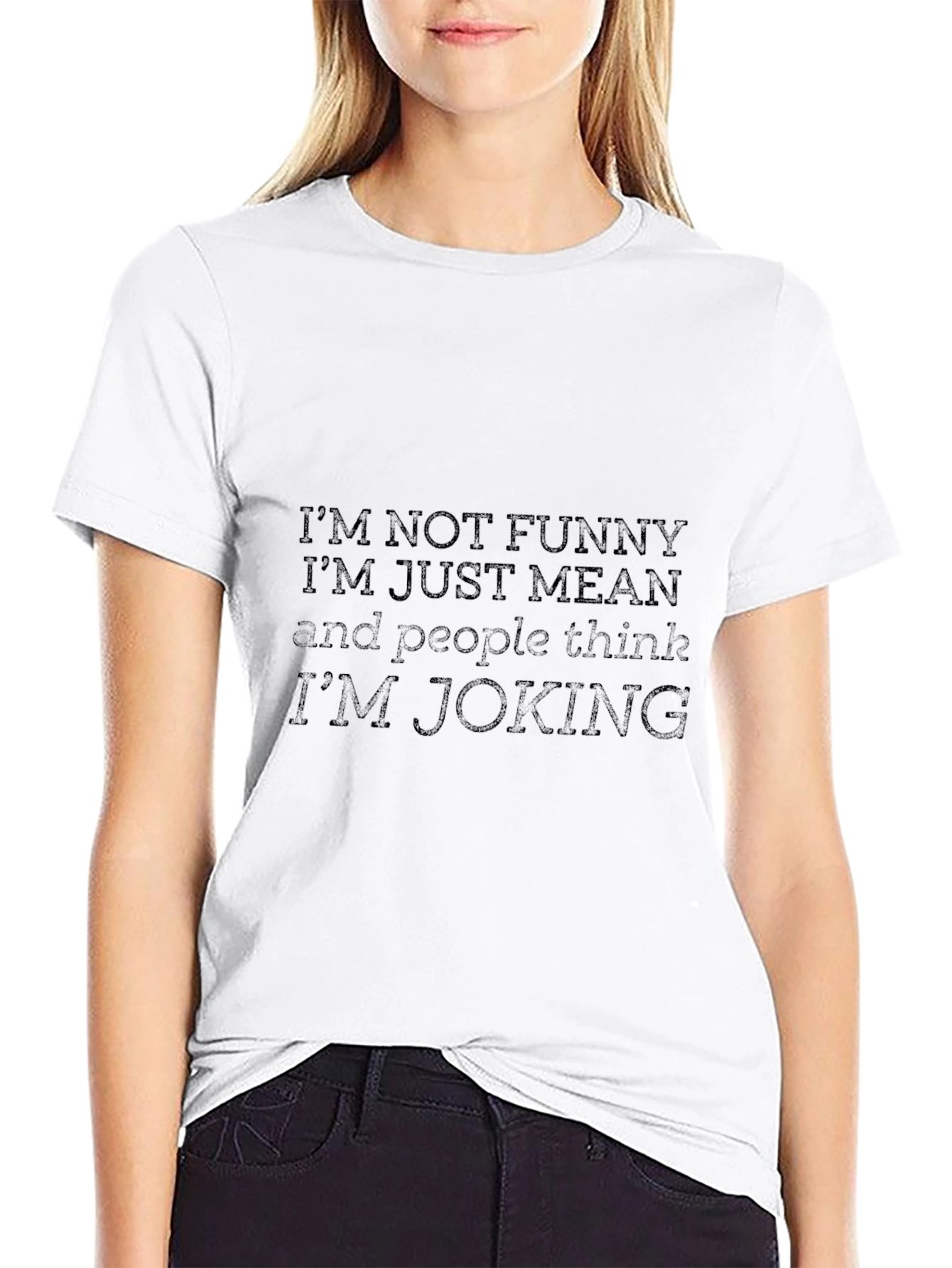 Funny Graphic Print Mens Black T-Shirt