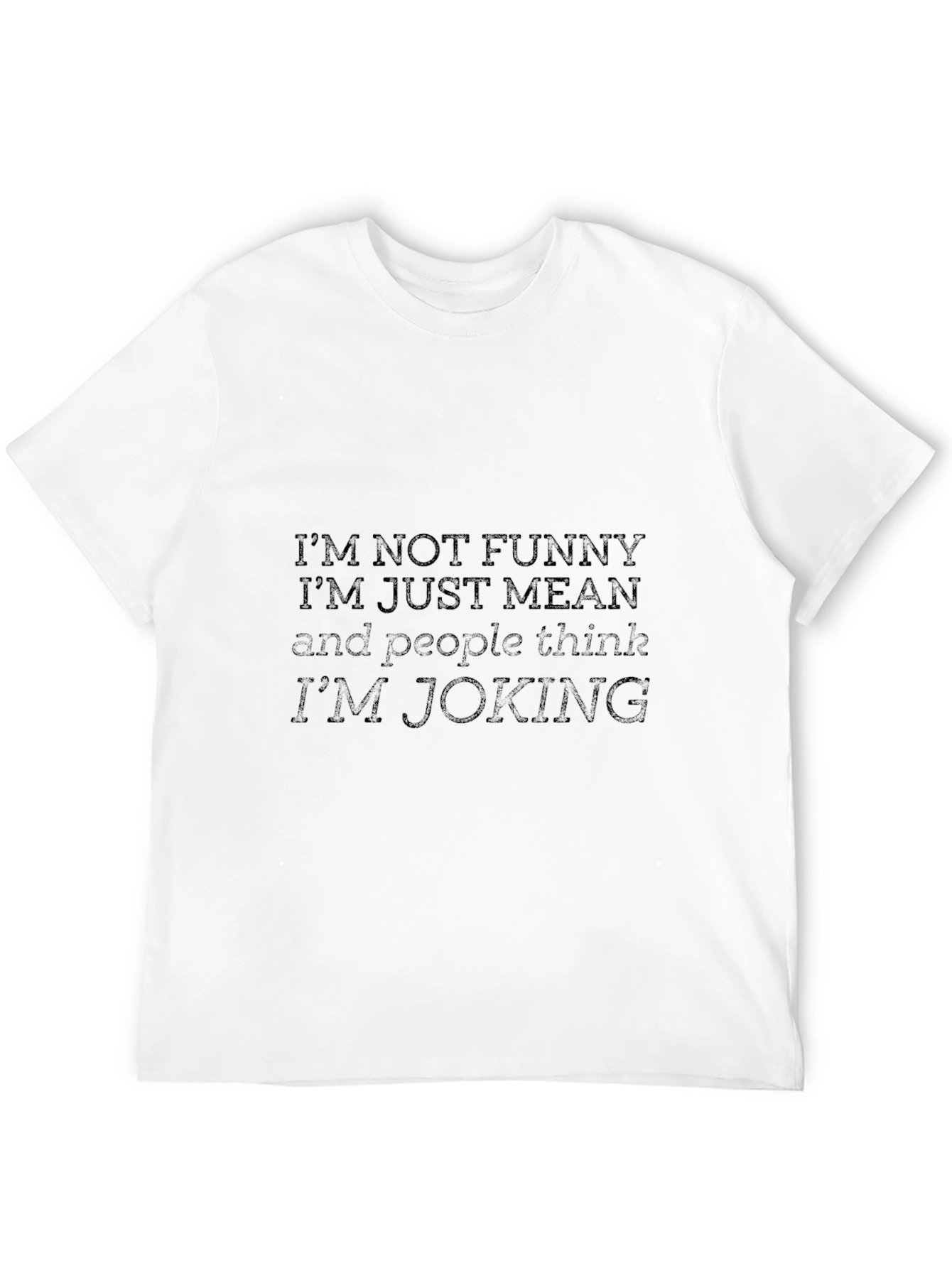 Funny Graphic Print Mens Black T-Shirt