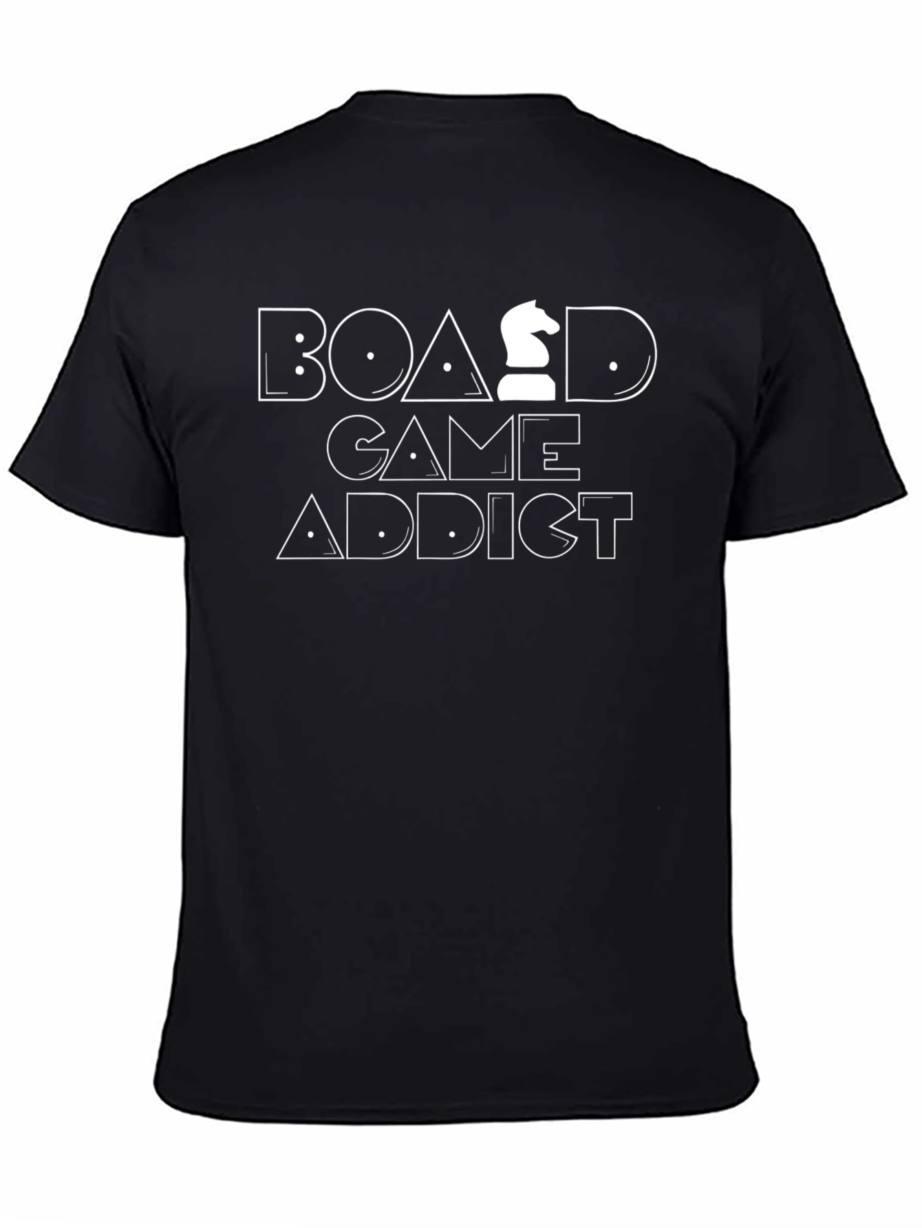 Board Game Addict T-Shirt - Chess Knight Graphic Tee