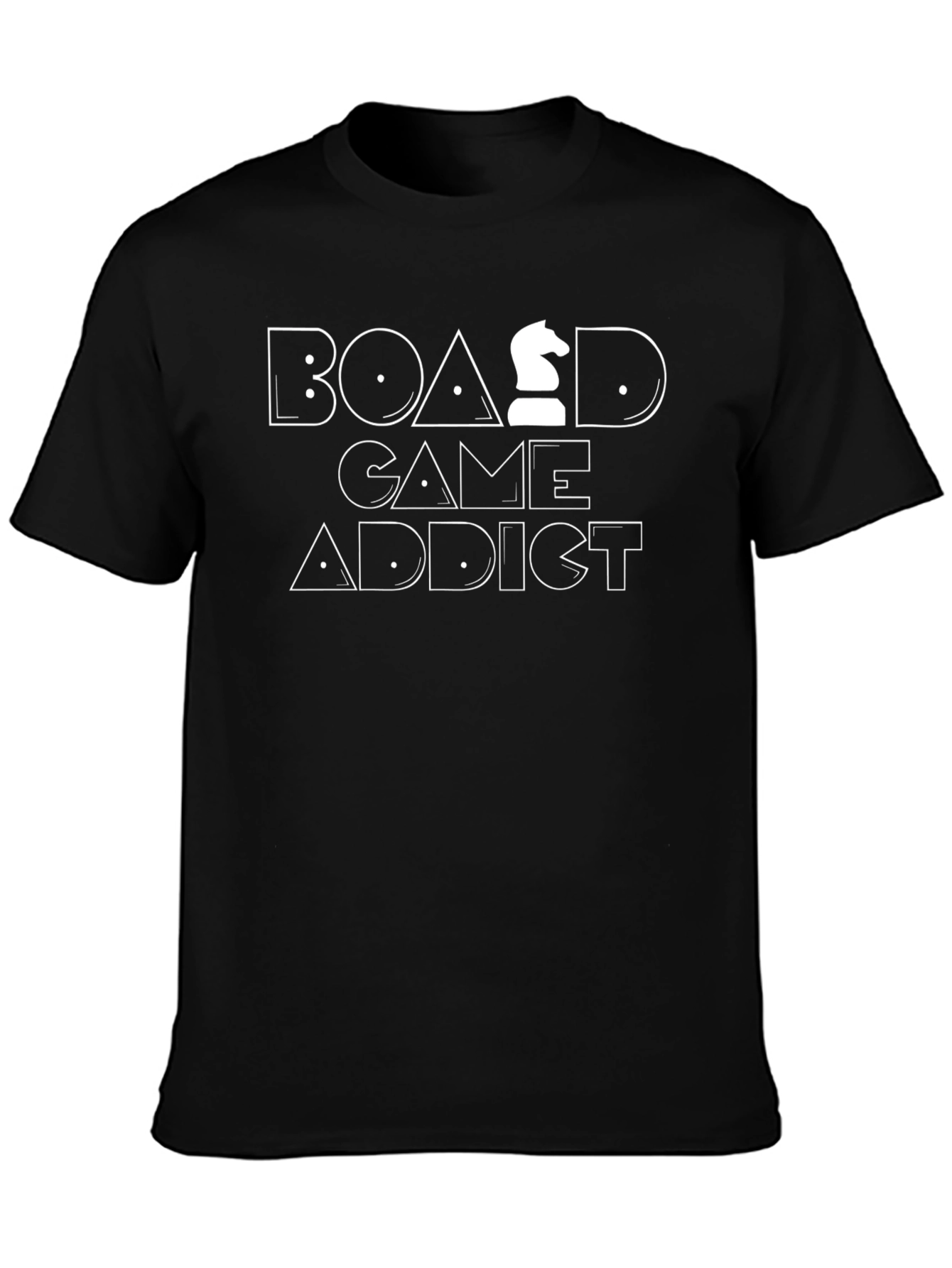 Board Game Addict T-Shirt - Chess Knight Graphic Tee