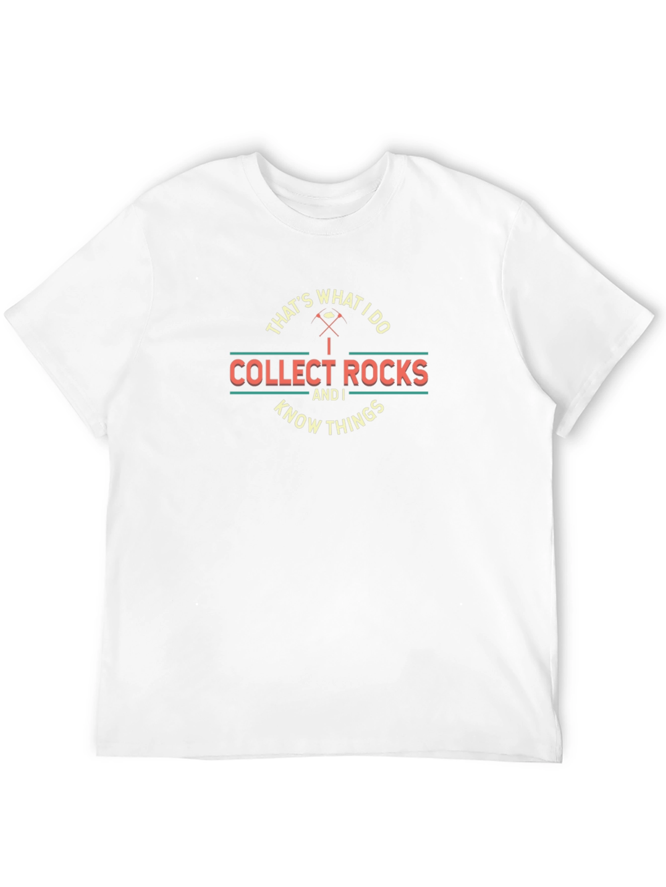 Collect Rocks & Know Things Graphic Tee - Black