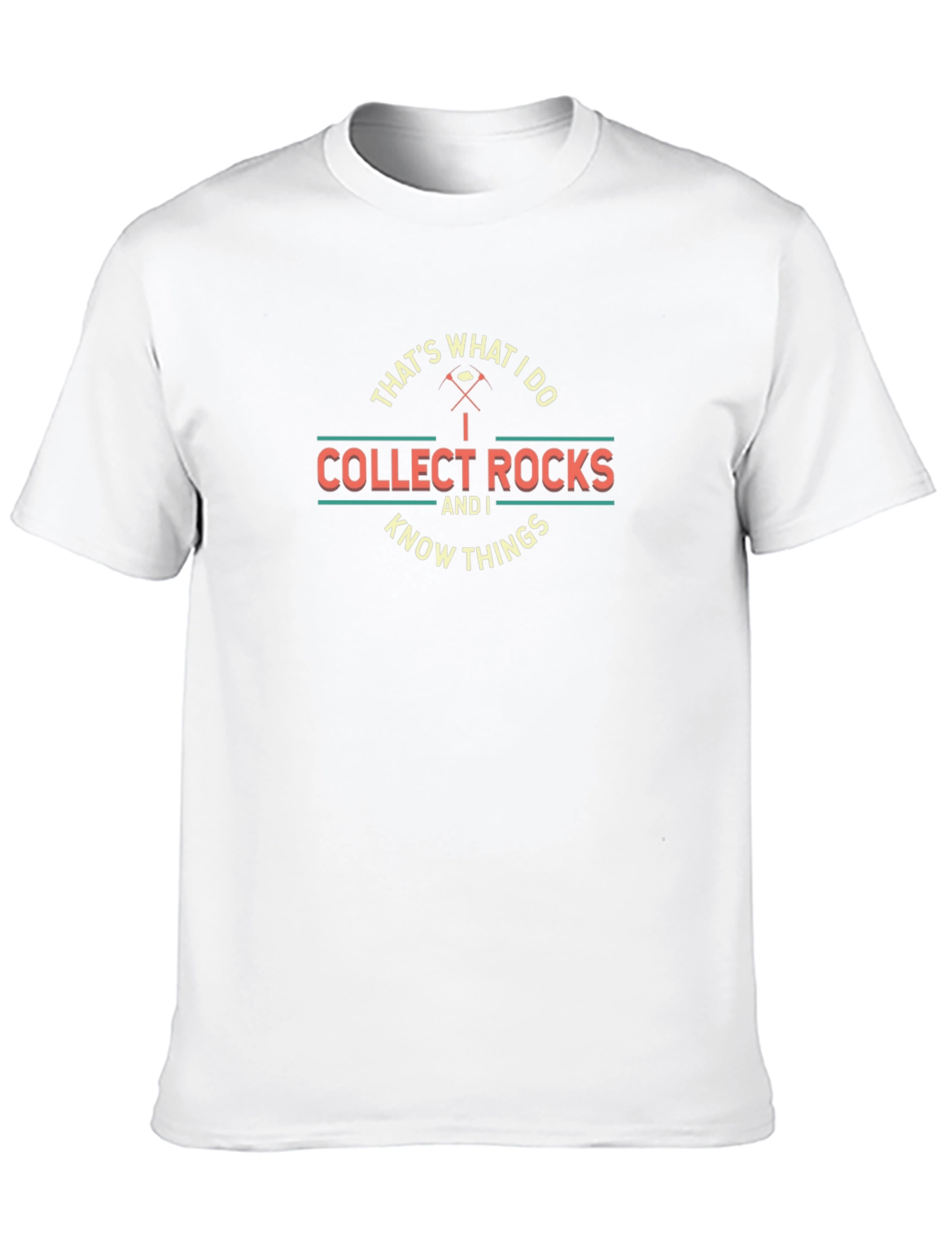 Collect Rocks & Know Things Graphic Tee - Black