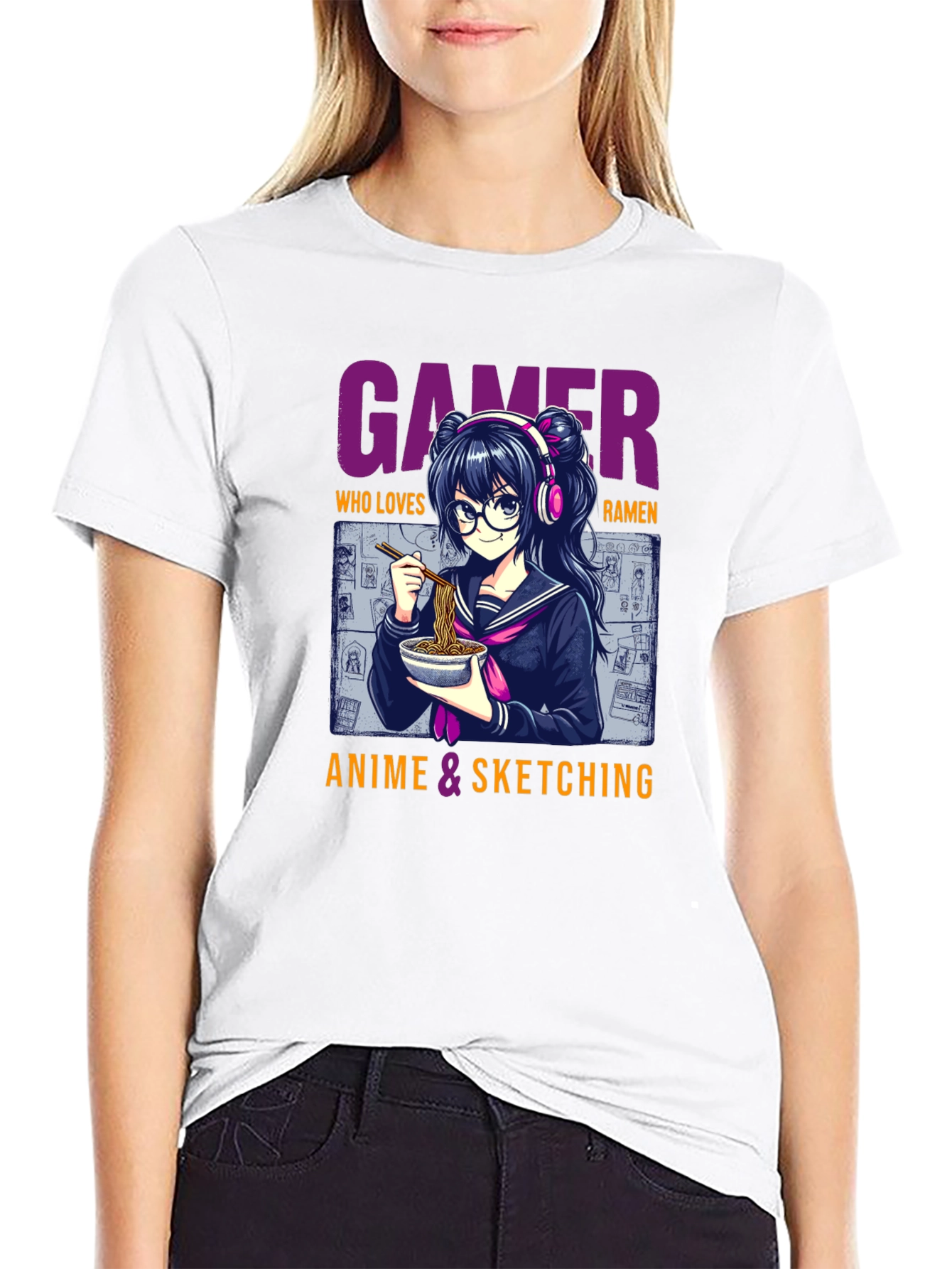 Gamer Anime Ramen Lover Graphic Tee
