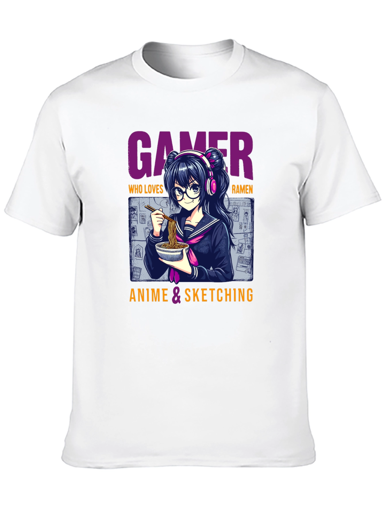 Gamer Anime Ramen Lover Graphic Tee