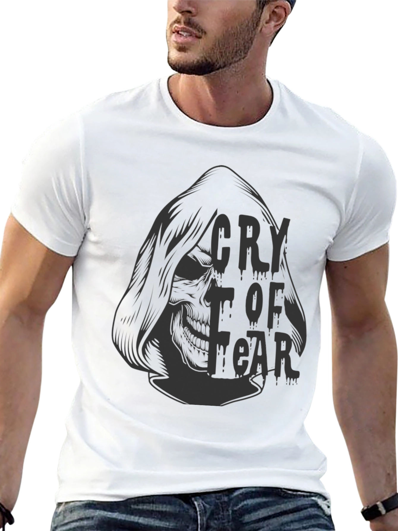 Cry of Fear Skull Graphic Tee - Black