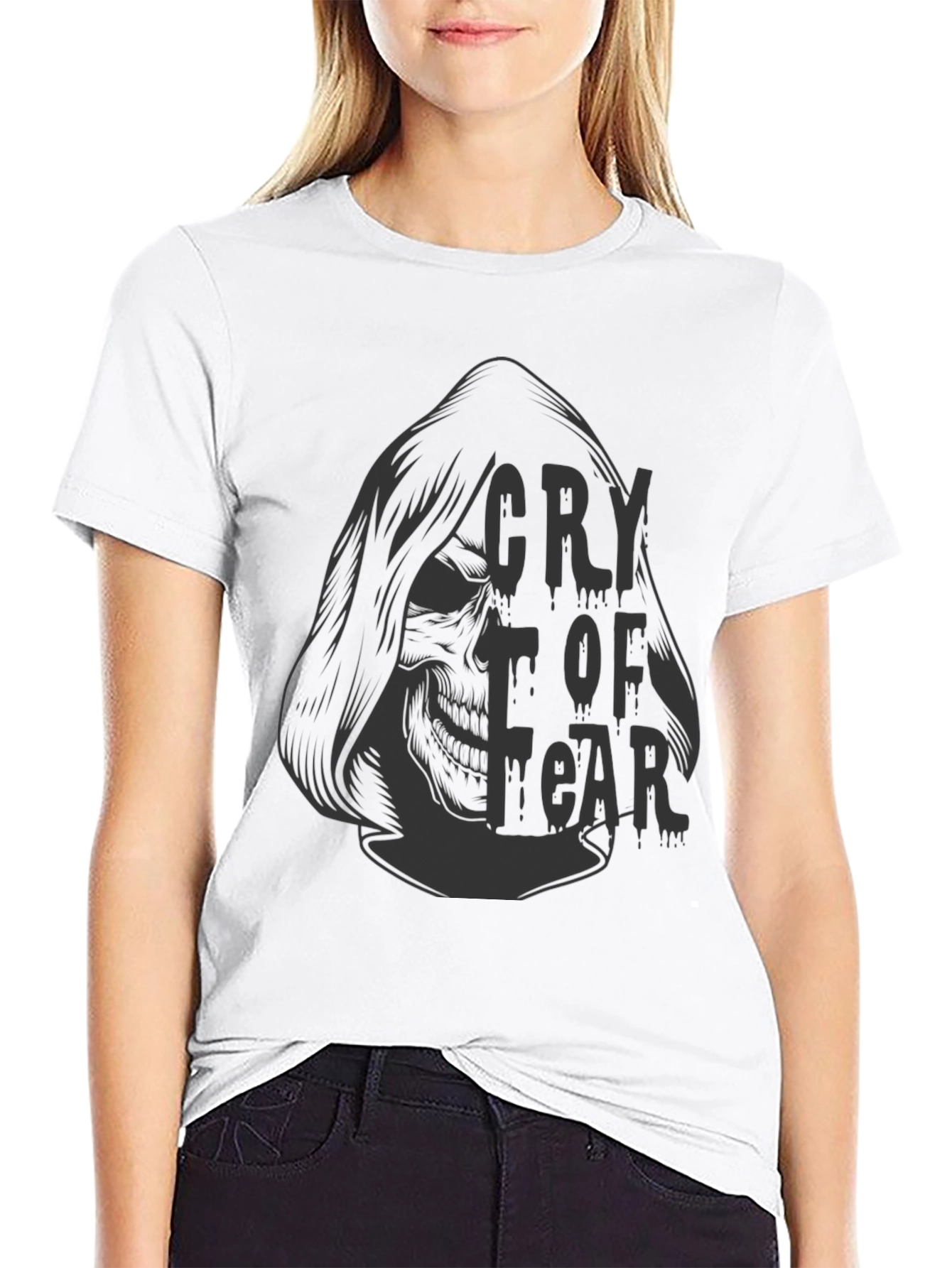 Cry of Fear Skull Graphic Tee - Black