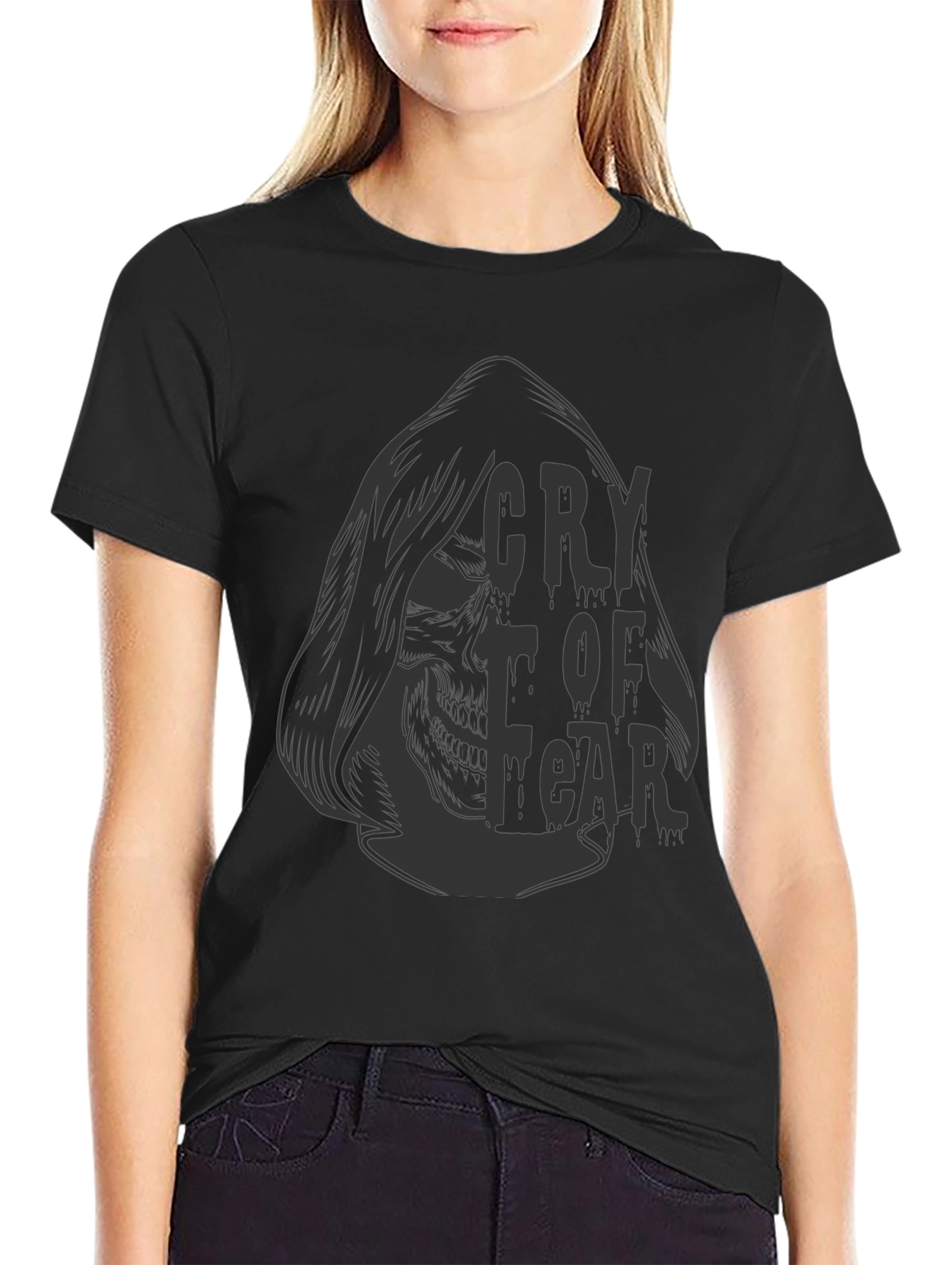 Cry of Fear Skull Graphic Tee - Black