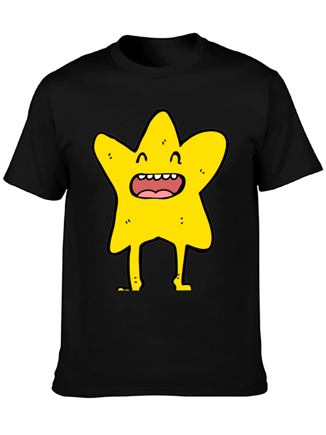 Star Character Black T-Shirt