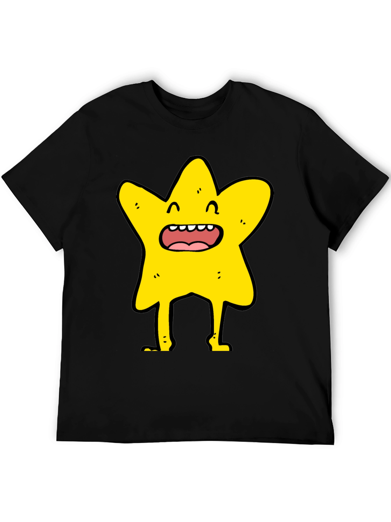 Star Character Black T-Shirt