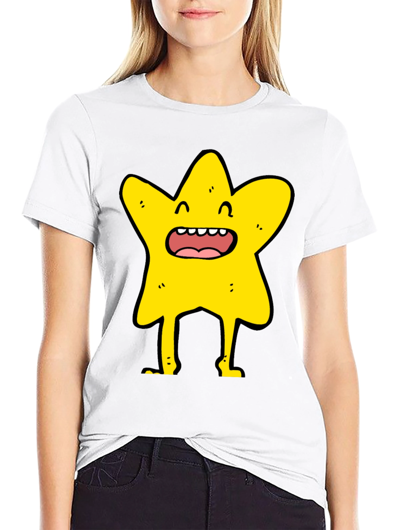 Star Character Black T-Shirt