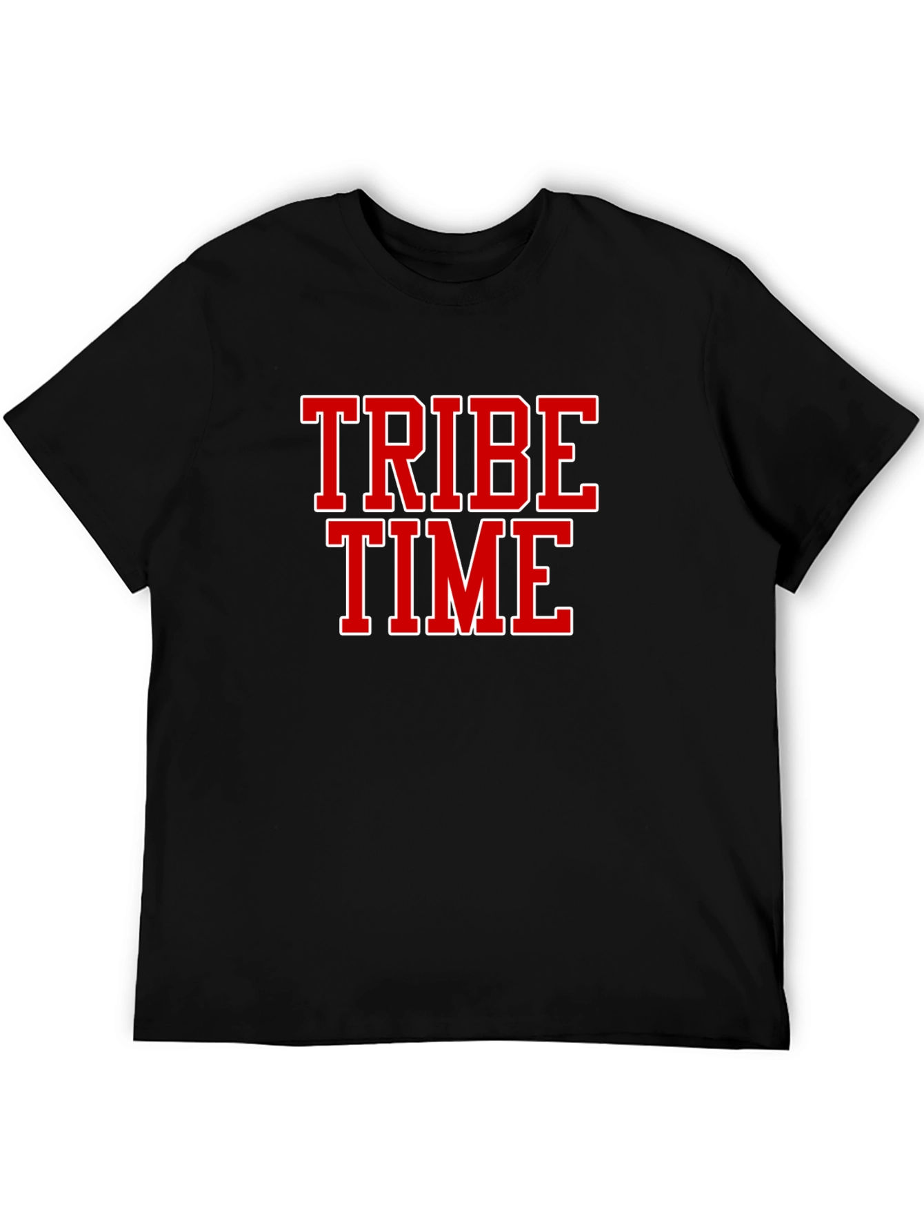 Tribe Time Black Graphic Tee
