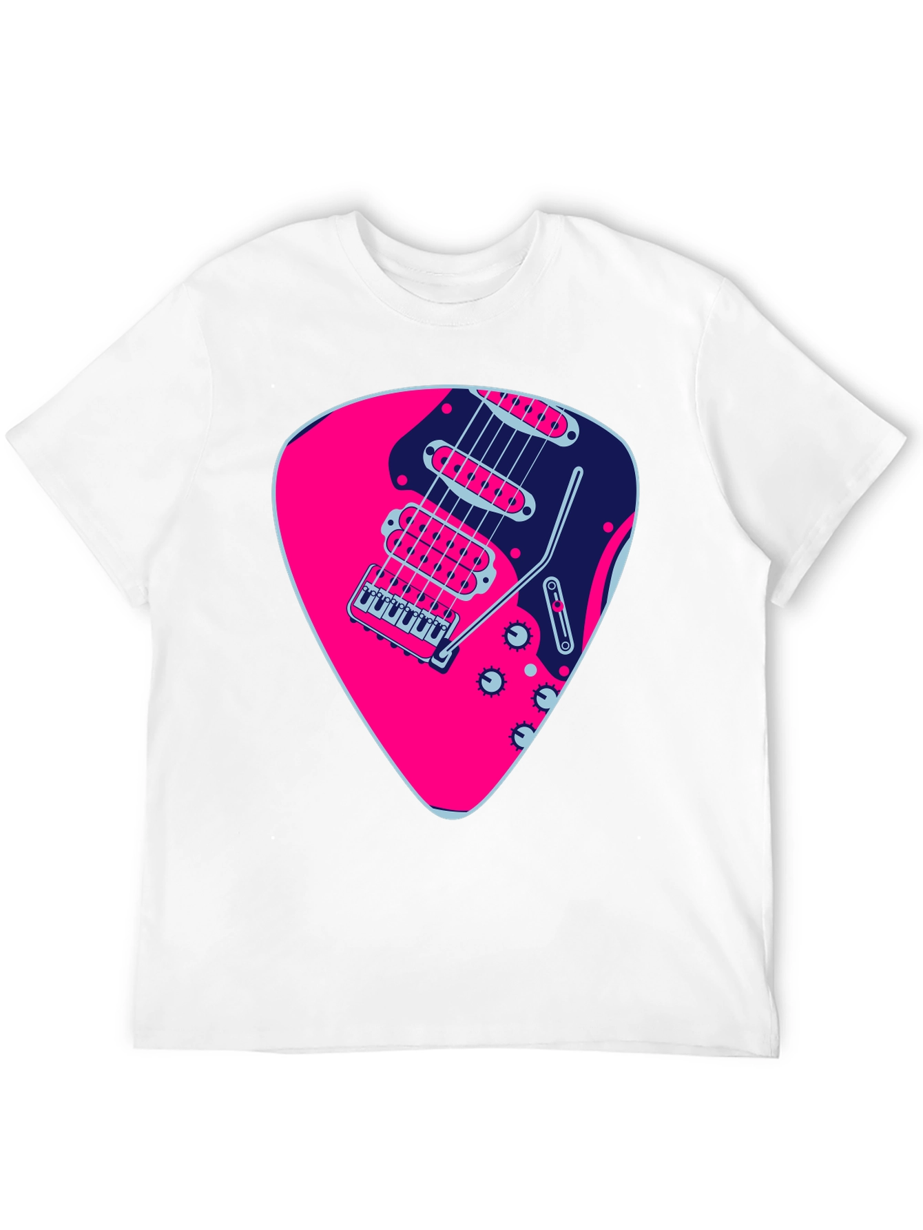 Guitar Pick Graphic Black T-Shirt