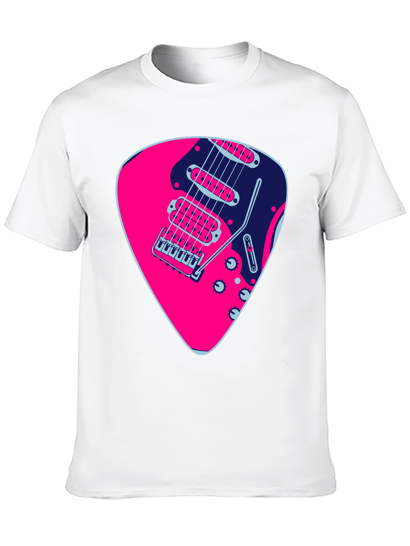 Guitar Pick Graphic Black T-Shirt