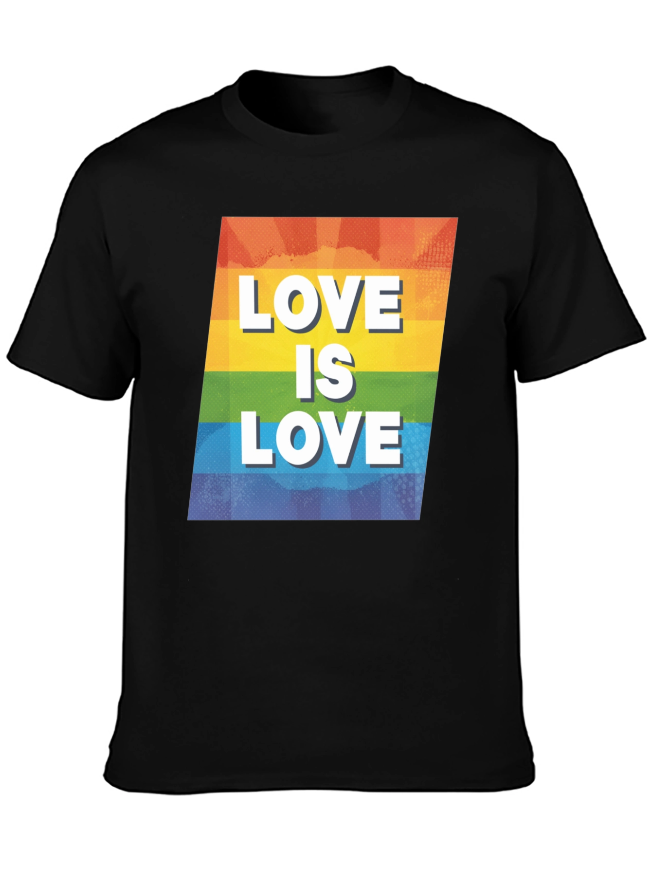 Love is Love Graphic T-Shirt - Pride LGBTQ+ Rainbow