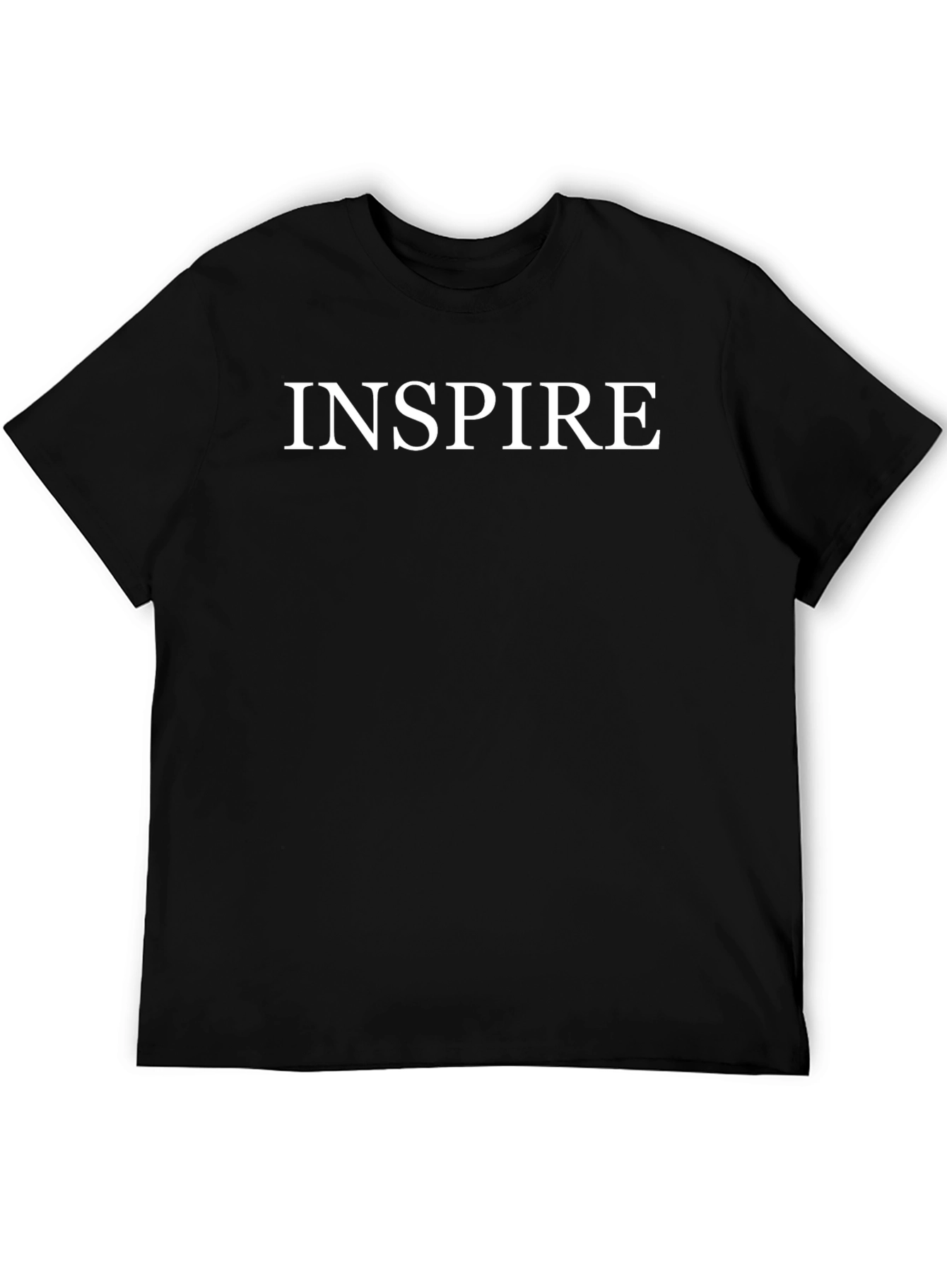 Inspire Graphic Tee - Classic Black Cotton T-Shirt