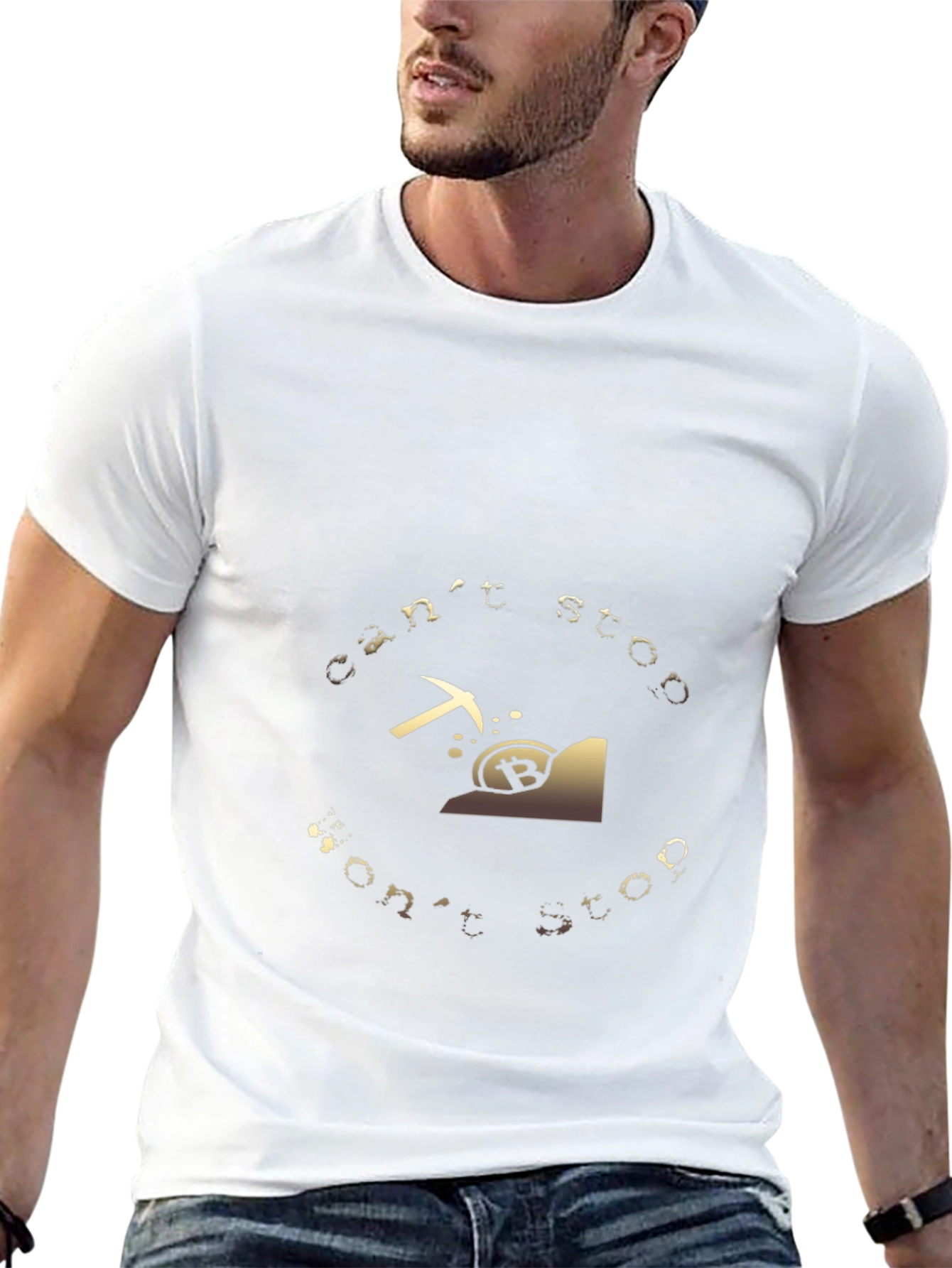 Bitcoin Mining T-Shirt - Cant Stop Wont Stop