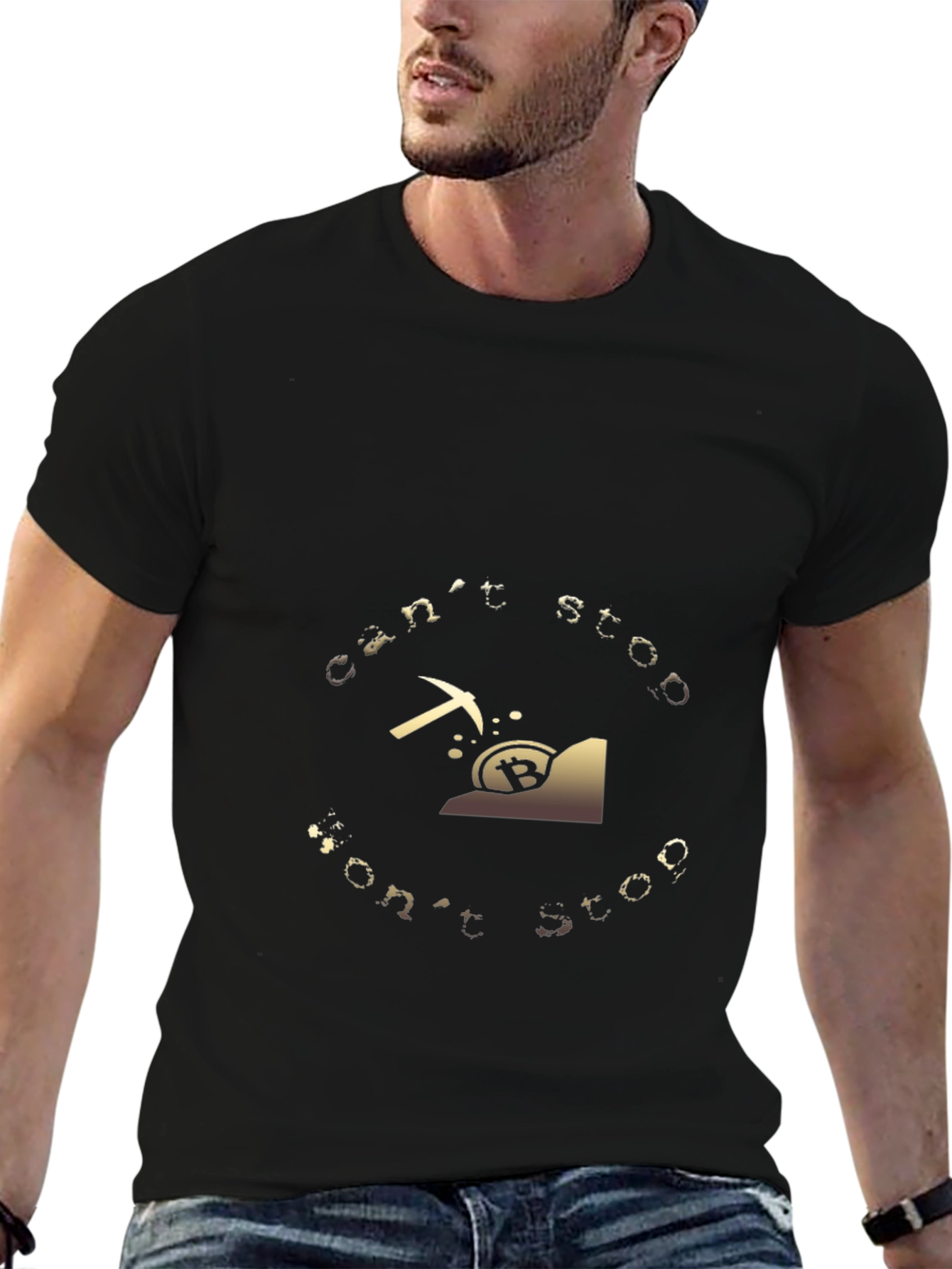 Bitcoin Mining T-Shirt - Cant Stop Wont Stop